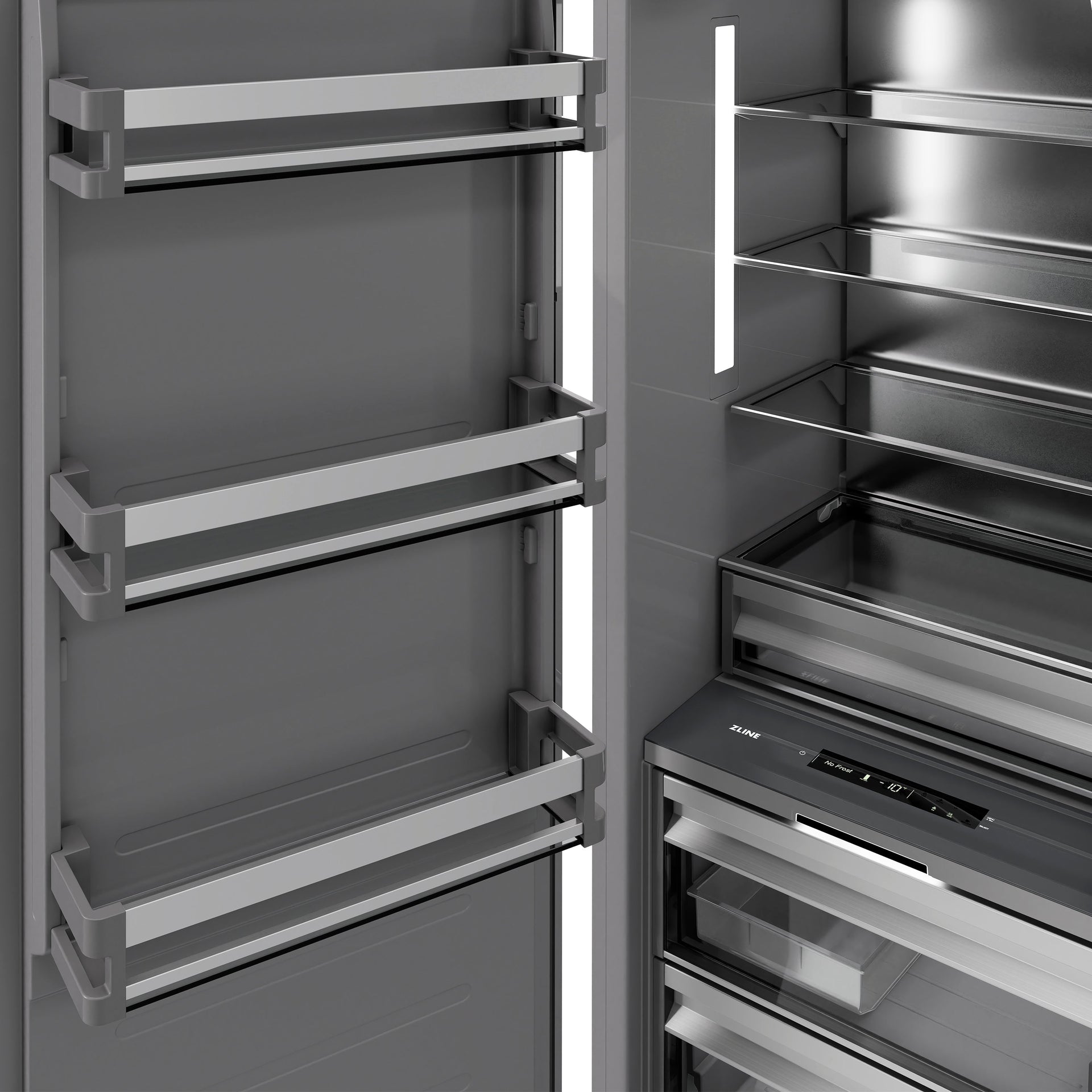 zline-18-8-6-cu-ft-left-hinge-column-freezer-in-stainless-steel-with-graphite-gray-interior-rcfvl-304-18