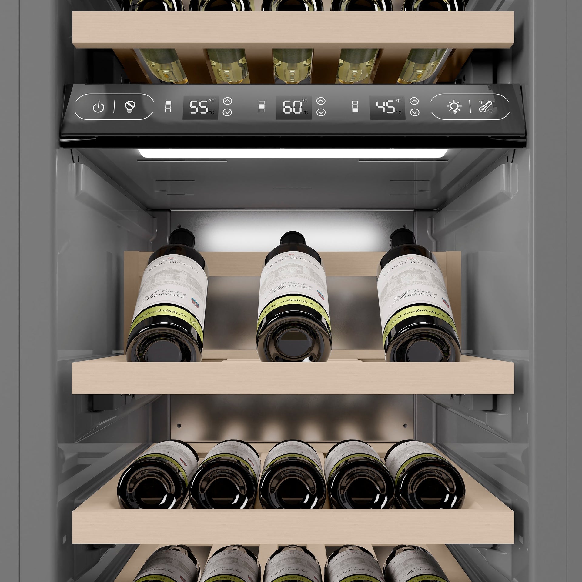 zline-autograph-18-9-0-cu-ft-triple-zone-68-bottle-right-hinge-column-wine-cooler-in-stainless-steel-with-champagne-bronze-accents-rcwvrz-30418-cb
