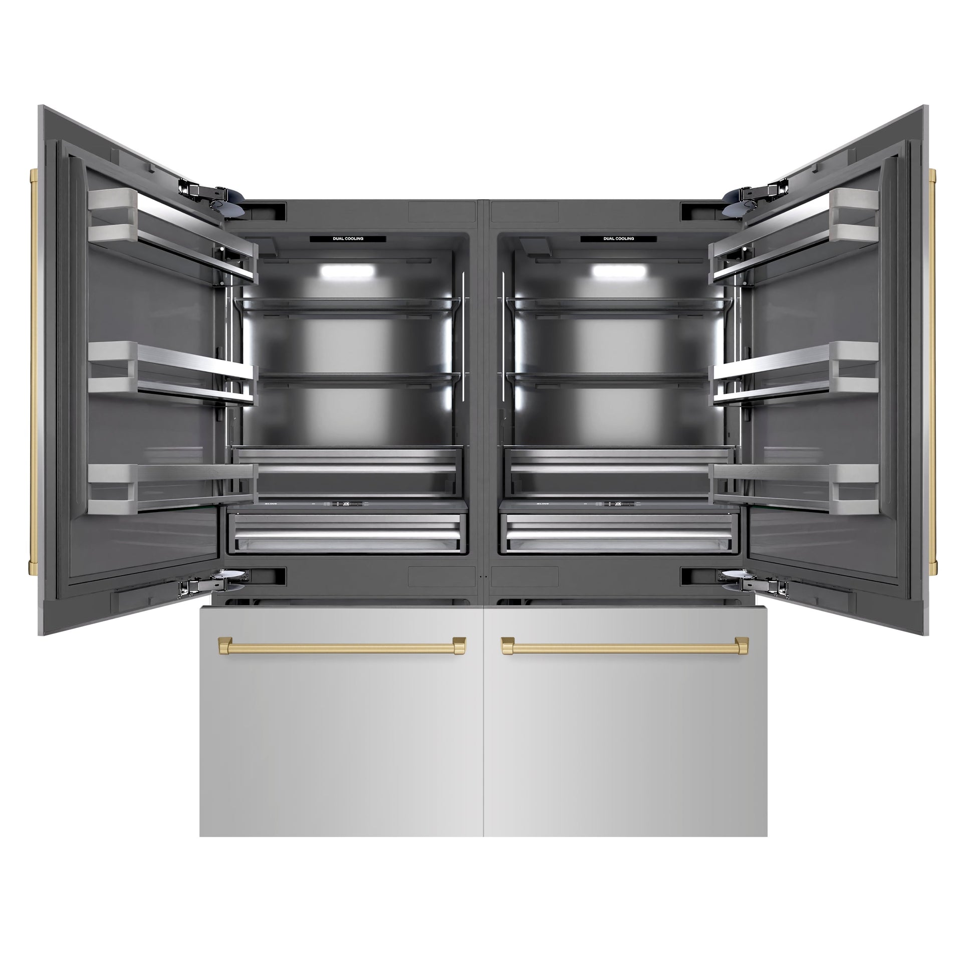 zline-72-in-french-door-built-in-bottom-freezer-refrigerator-39-6-cu-ft-water-dispensers-ice-makers-stainless-steel-graphite-gray-interior-champagne-bronze-accents-grbitz-304-72cb
