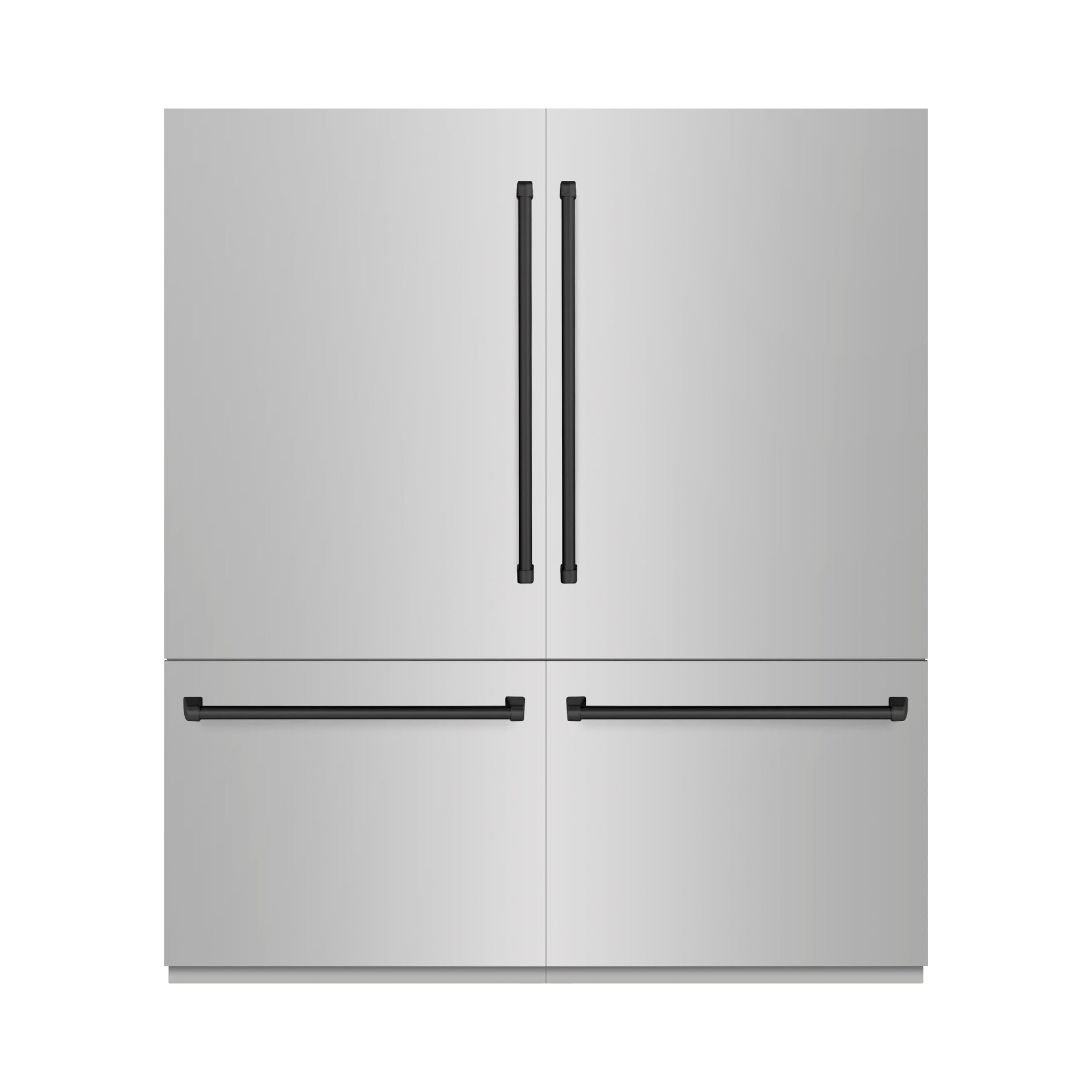 zline-72-in-french-door-built-in-bottom-freezer-refrigerator-39-6-cu-ft-stainless-steel-water-dispensers-ice-makers-matte-black-accents-grbitz-304-72mb