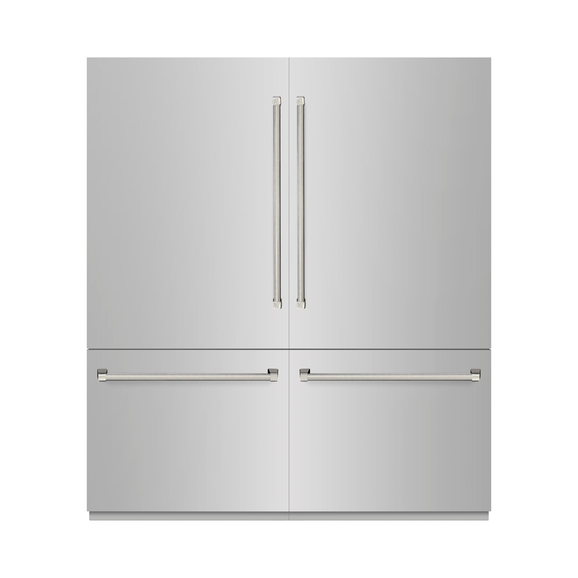 zline-72-in-french-door-built-in-bottom-freezer-refrigerator-39-6-cu-ft-water-dispensers-ice-makers-stainless-steel-graphite-gray-interior-polished-nickel-helix-handles-grbitz-30472kpn