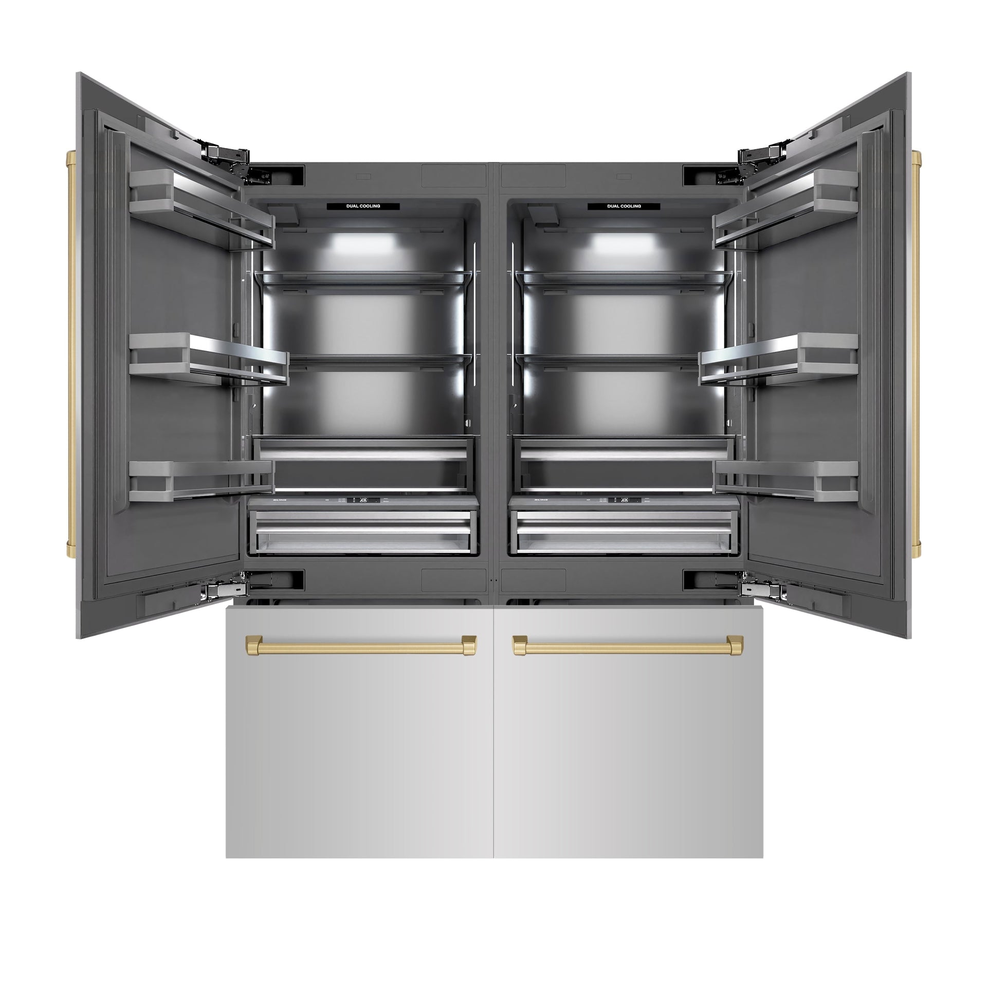 zline-60-in-french-door-built-in-bottom-freezer-refrigerator-32-2-cu-ft-water-dispenser-ice-maker-stainless-steel-graphite-gray-interior-champagne-bronze-accents-grbivz-304-60cb