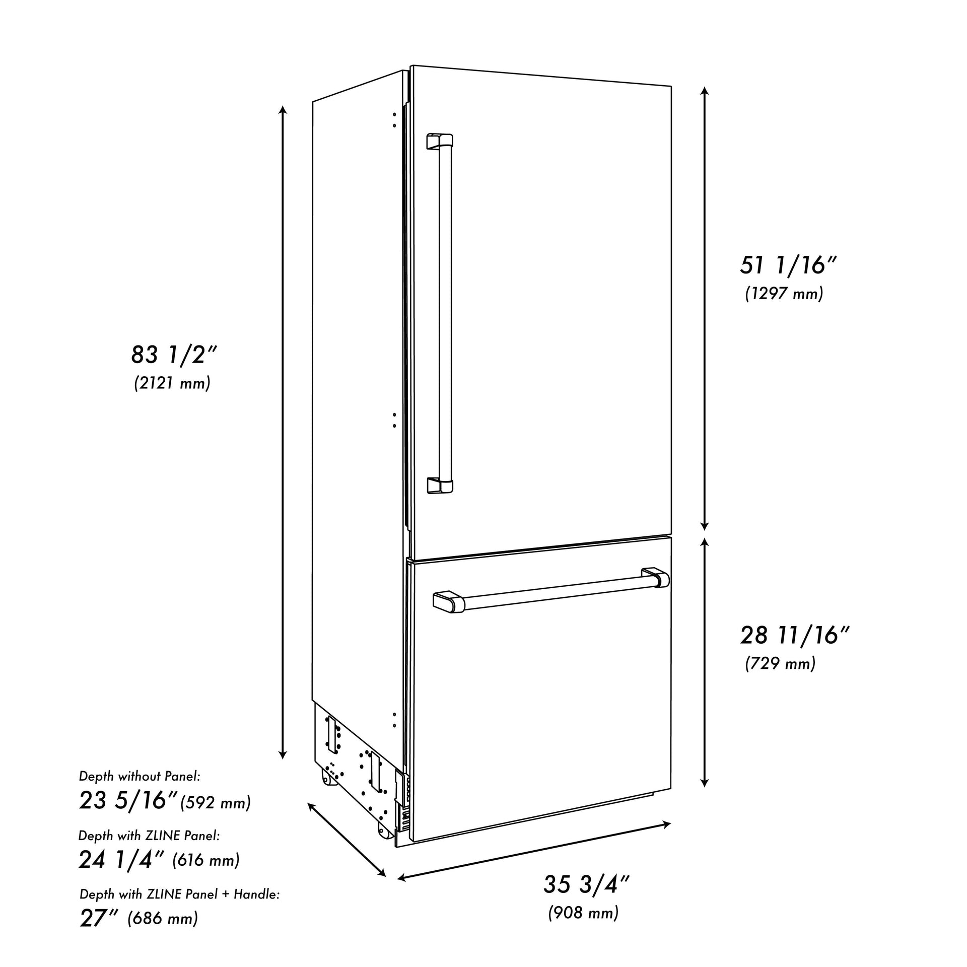 zline-36-in-built-in-bottom-freezer-refrigerator-19-8-cu-ft-water-dispenser-ice-maker-stainless-steel-champagne-bronze-accents-rbitz-304-36cb