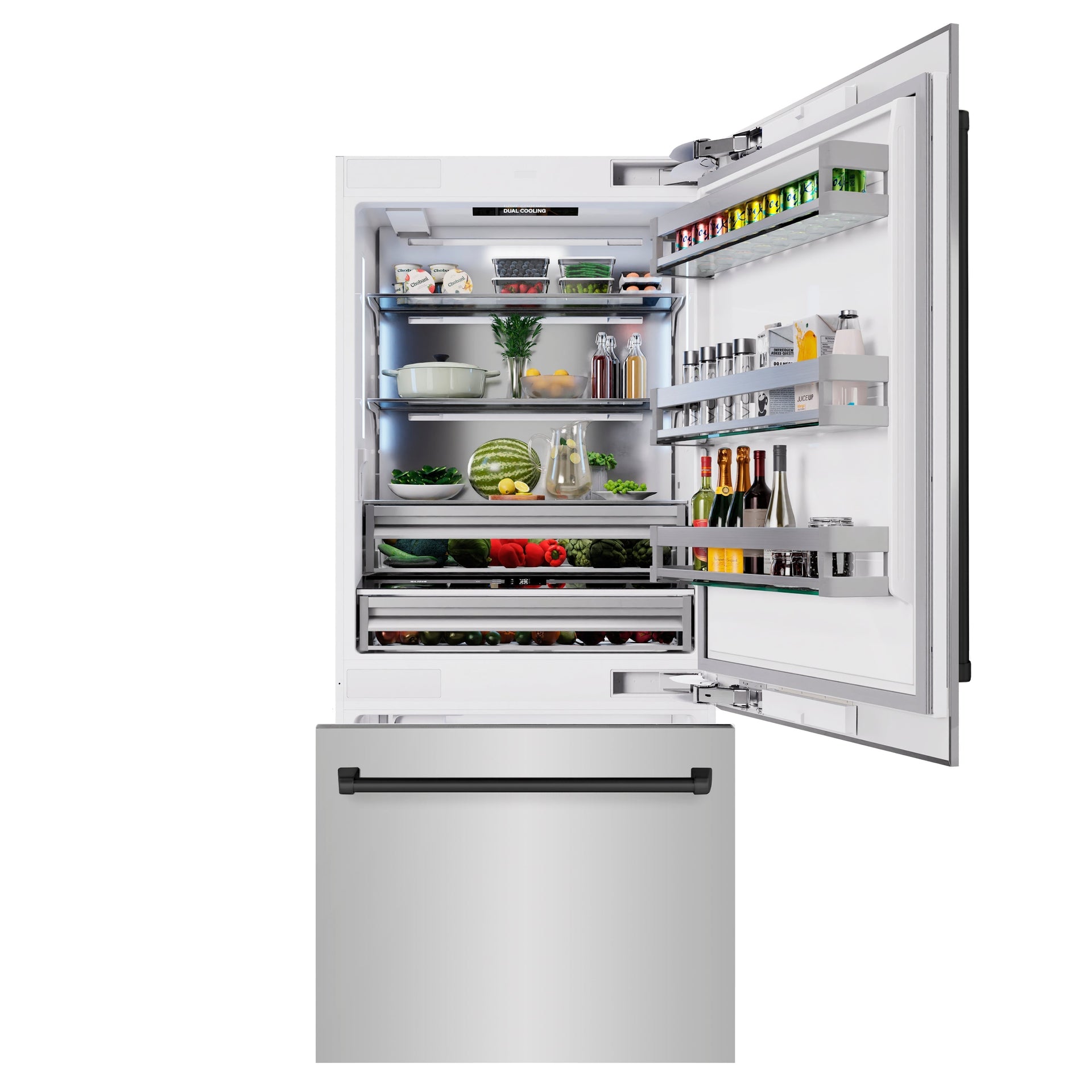zline-36-in-built-in-bottom-freezer-refrigerator-19-8-cu-ft-water-dispenser-ice-maker-matte-black-accents-rbitz-304-36mb
