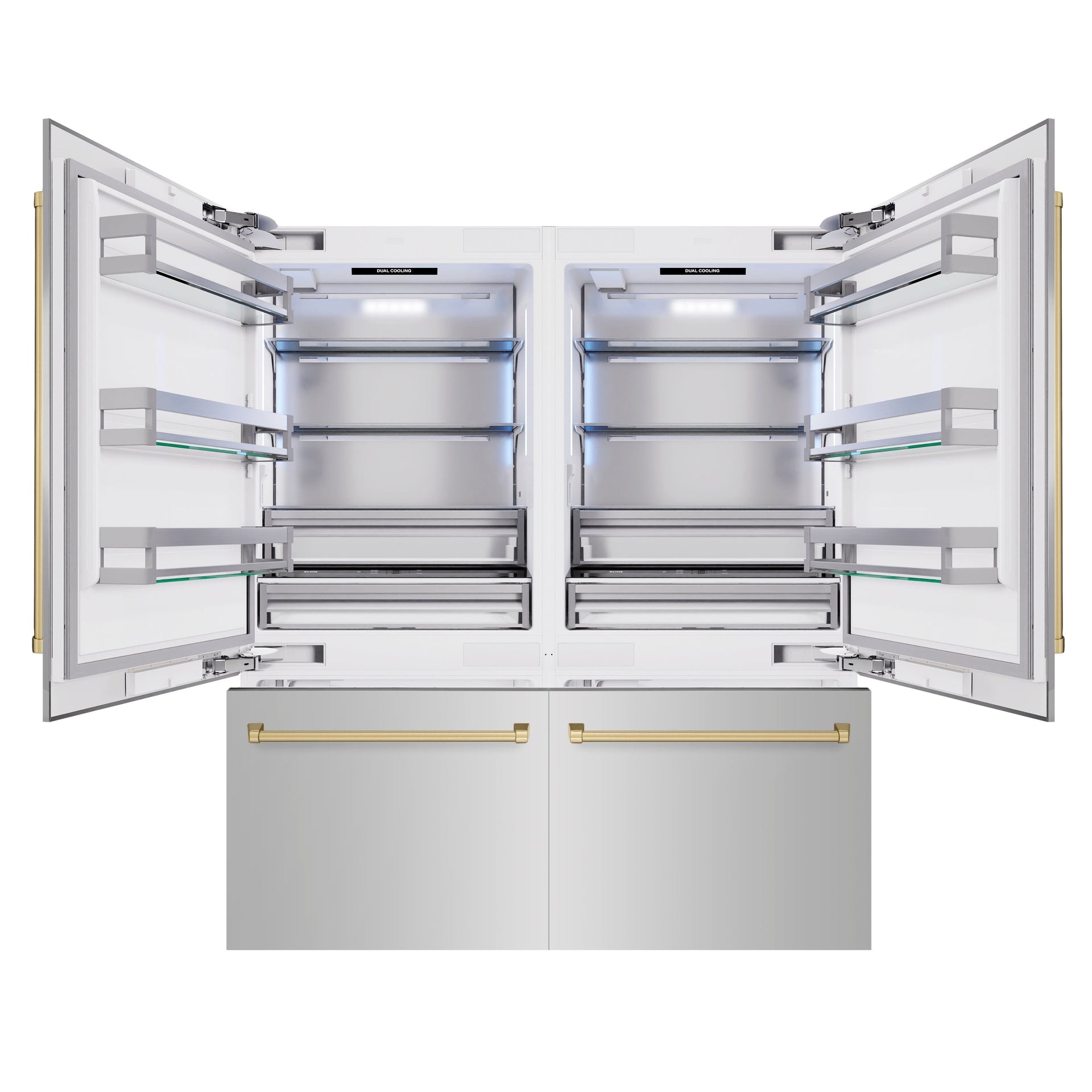 zline-72-in-french-door-built-in-bottom-freezer-refrigerator-39-6-cu-ft-with-water-dispensers-ice-makers-stainless-steel-champagne-bronze-accents-rbitz-304-72cb