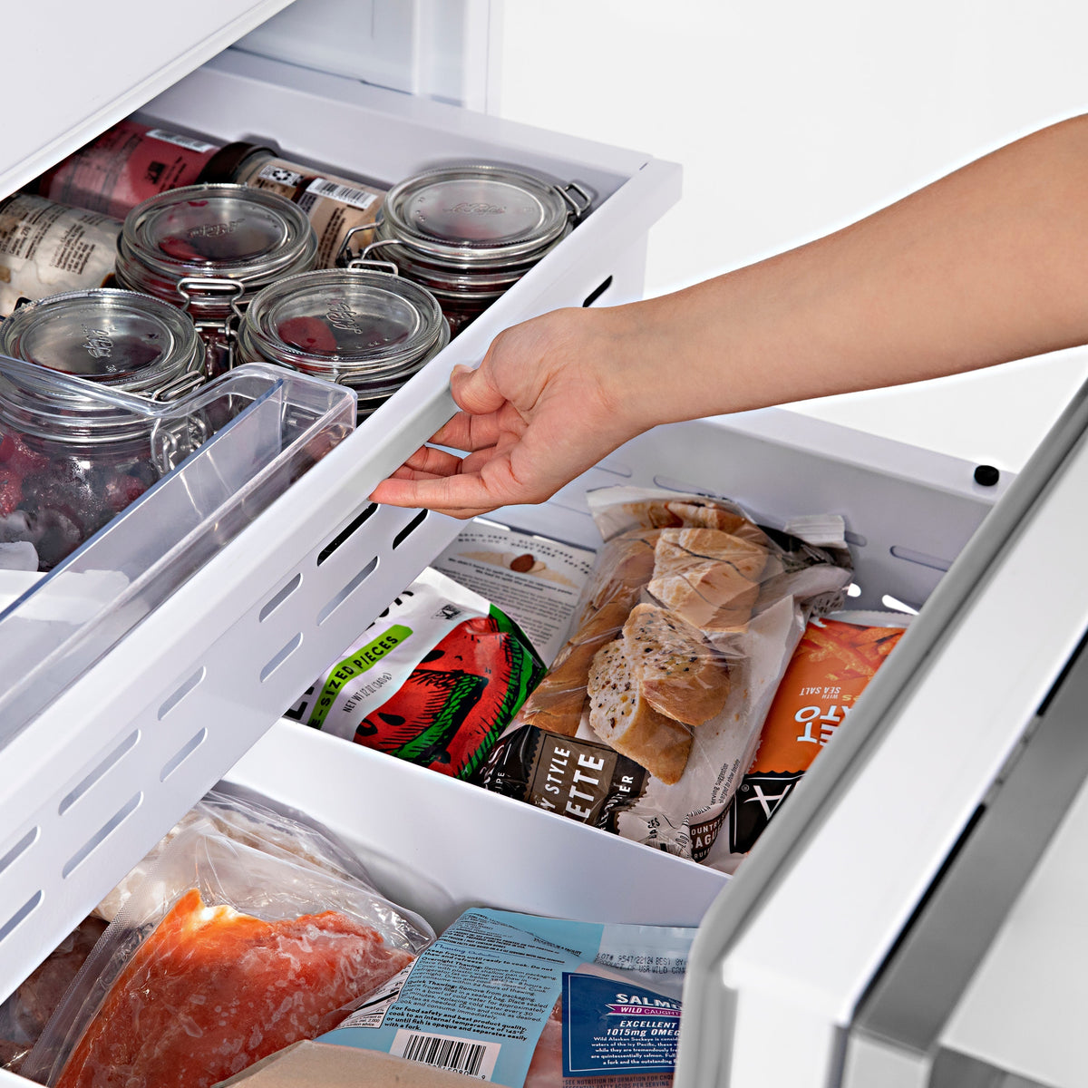 ZLINE 60 in Built-In Panel Ready Refrigerator 32.2 cu. ft. 4-Door French Door Gold Handles (RBIV-60-G)