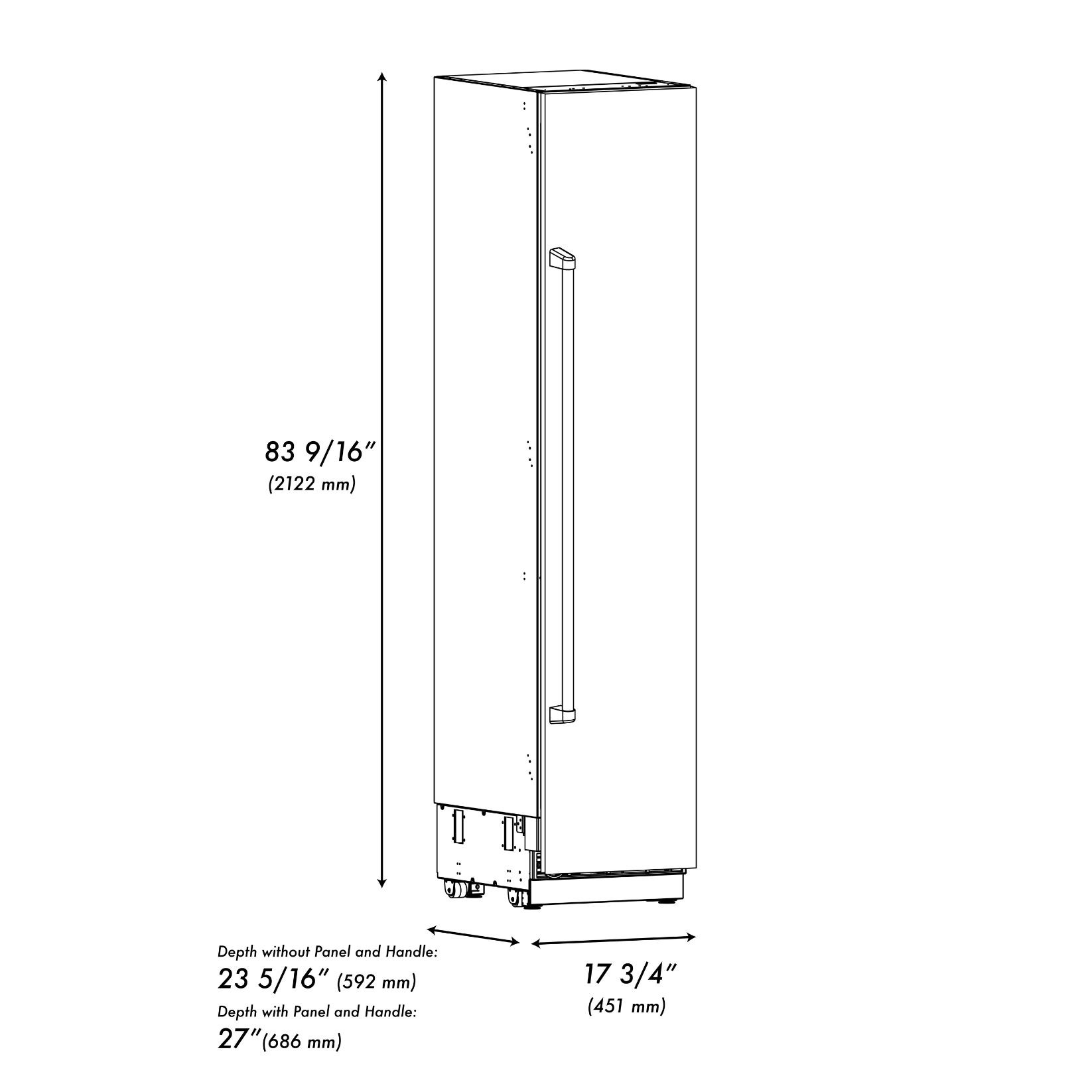 zline-autograph-18-8-6-cu-ft-right-hinge-column-freezer-in-white-matte-with-graphite-gray-interior-and-polished-gold-accents-rcfvrz-wm-18-g