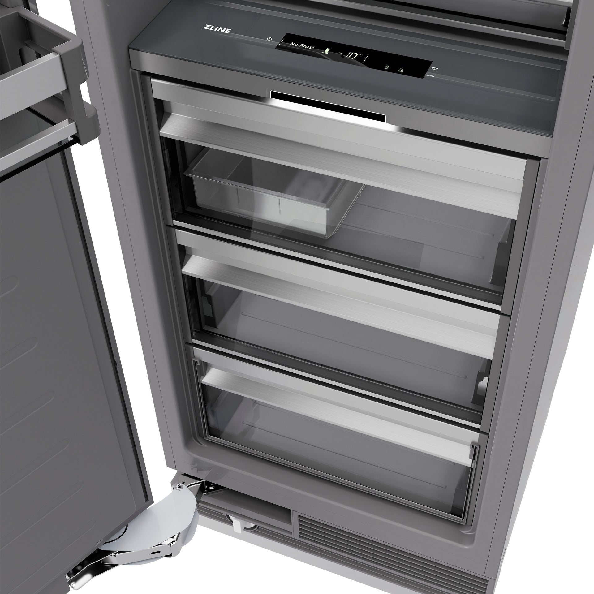 zline-autograph-18-8-6-cu-ft-right-hinge-column-freezer-in-white-matte-with-graphite-gray-interior-and-matte-black-accents-rcfvrz-wm-18-mb