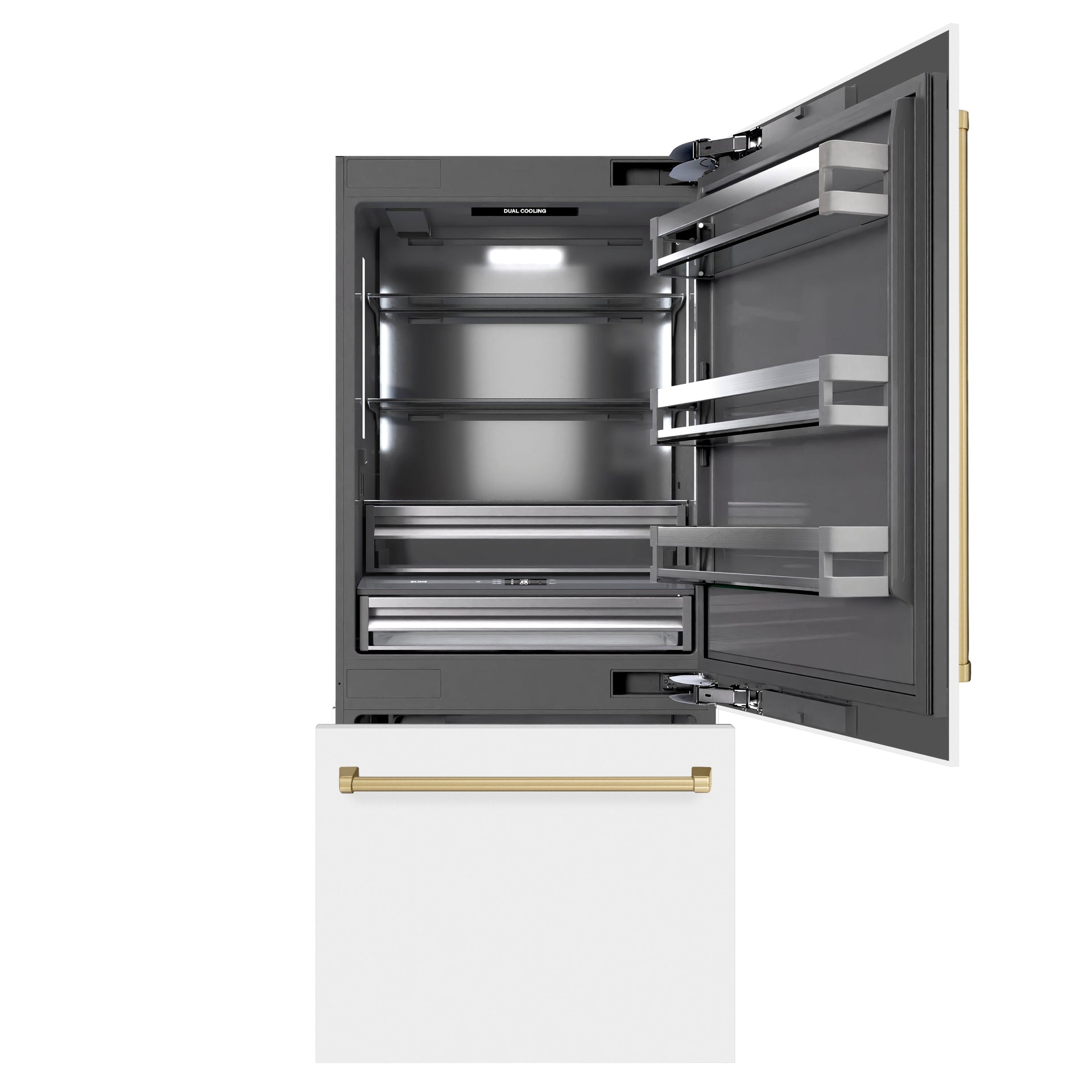 zline-36-built-in-bottom-freezer-refrigerator-19-8-cu-ft-water-dispenser-ice-maker-white-matte-graphite-gray-interior-champagne-bronze-accents-grbitz-wm-36-cb