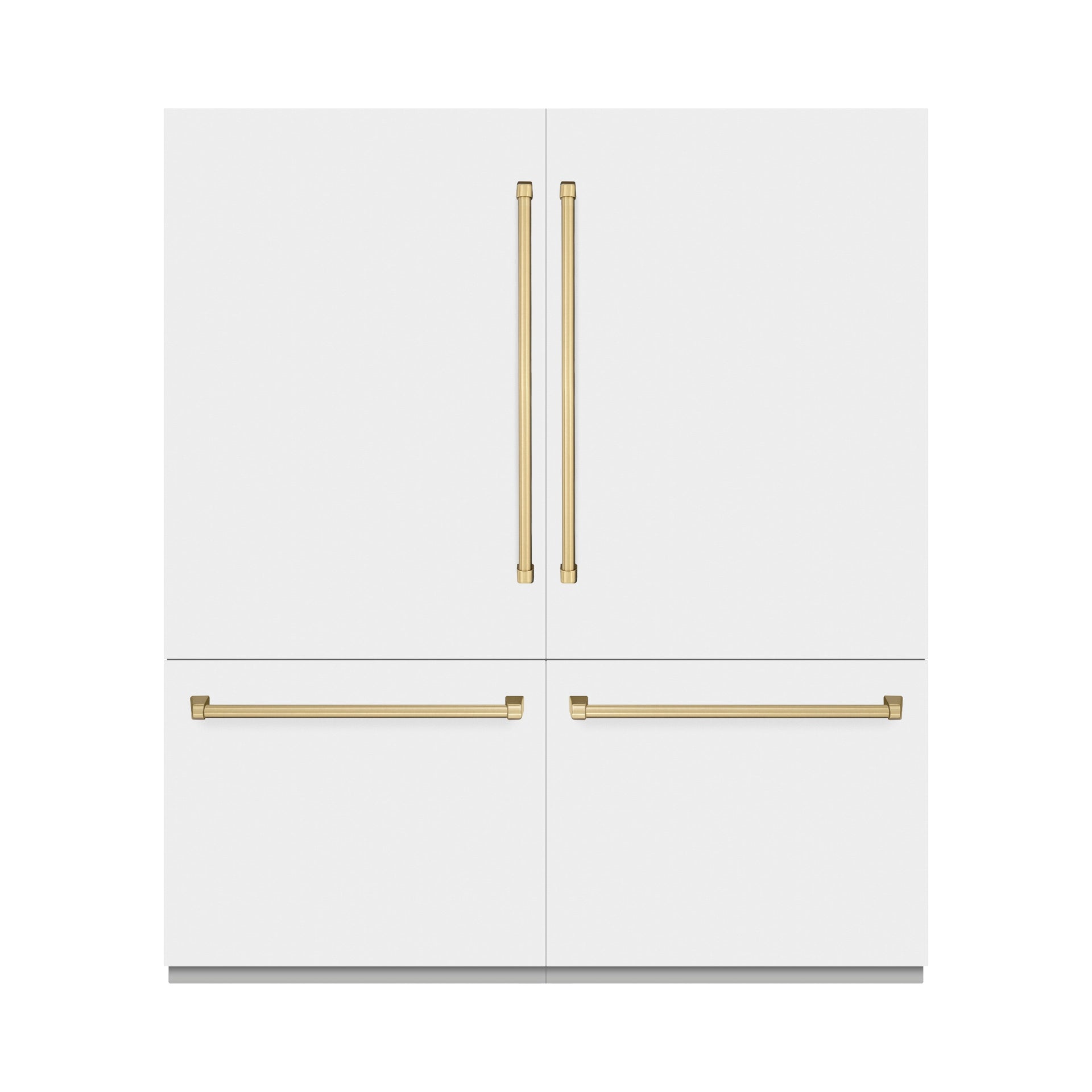 zline-72-in-french-door-built-in-bottom-freezer-refrigerator-39-6-cu-ft-water-dispensers-ice-makers-white-matte-champagne-bronze-accents-grbitz-wm-72-cb