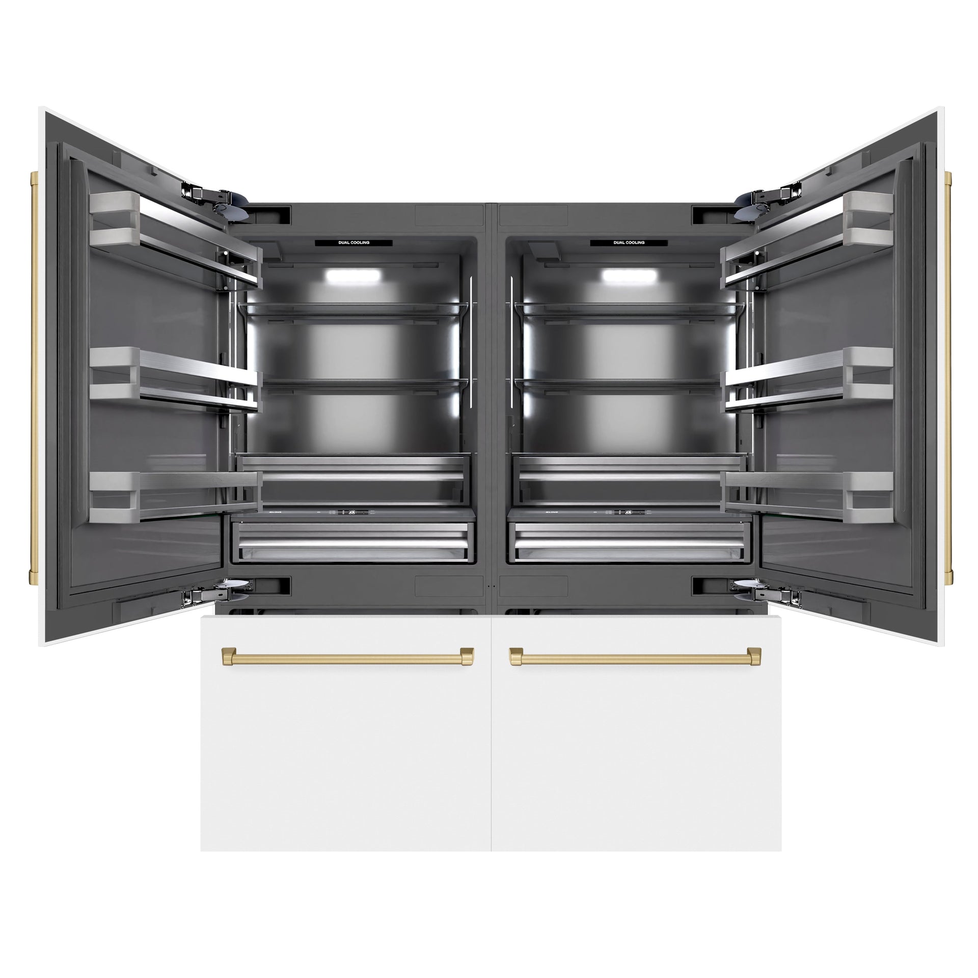 zline-72-in-french-door-built-in-bottom-freezer-refrigerator-39-6-cu-ft-water-dispensers-ice-makers-white-matte-champagne-bronze-accents-grbitz-wm-72-cb