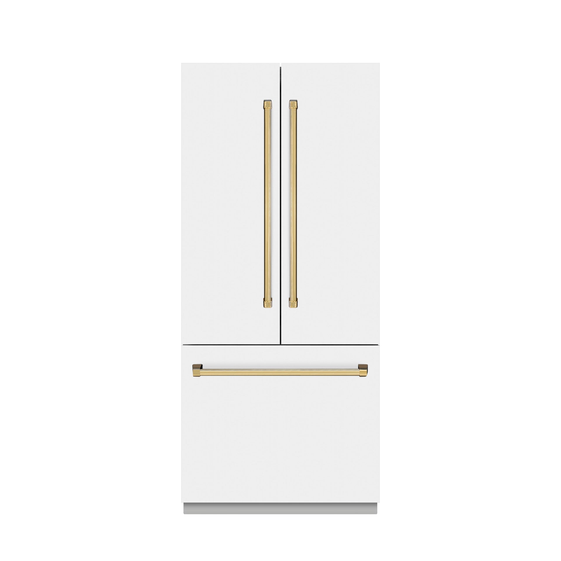 zline-36-in-french-door-built-in-bottom-freezer-refrigerator-19-6-cu-ft-water-dispenser-ice-maker-white-matte-graphite-gray-interior-polished-gold-accents-grbivz-wm-36-g