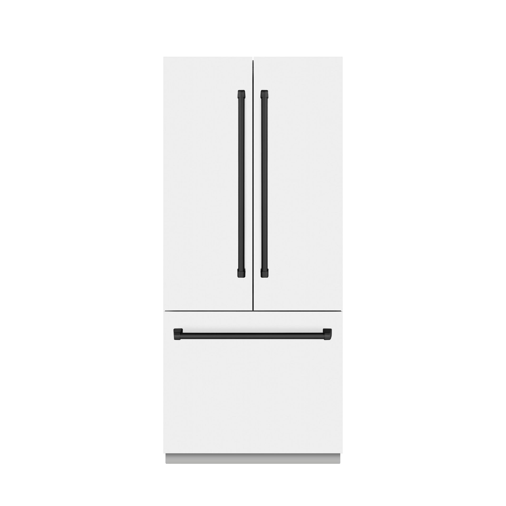 zline-36-inch-built-in-french-door-refrigerator-19-6-cu-ft-bottom-freezer-water-dispenser-ice-maker-white-matte-matte-black-accents-grbivz-wm-36-mb