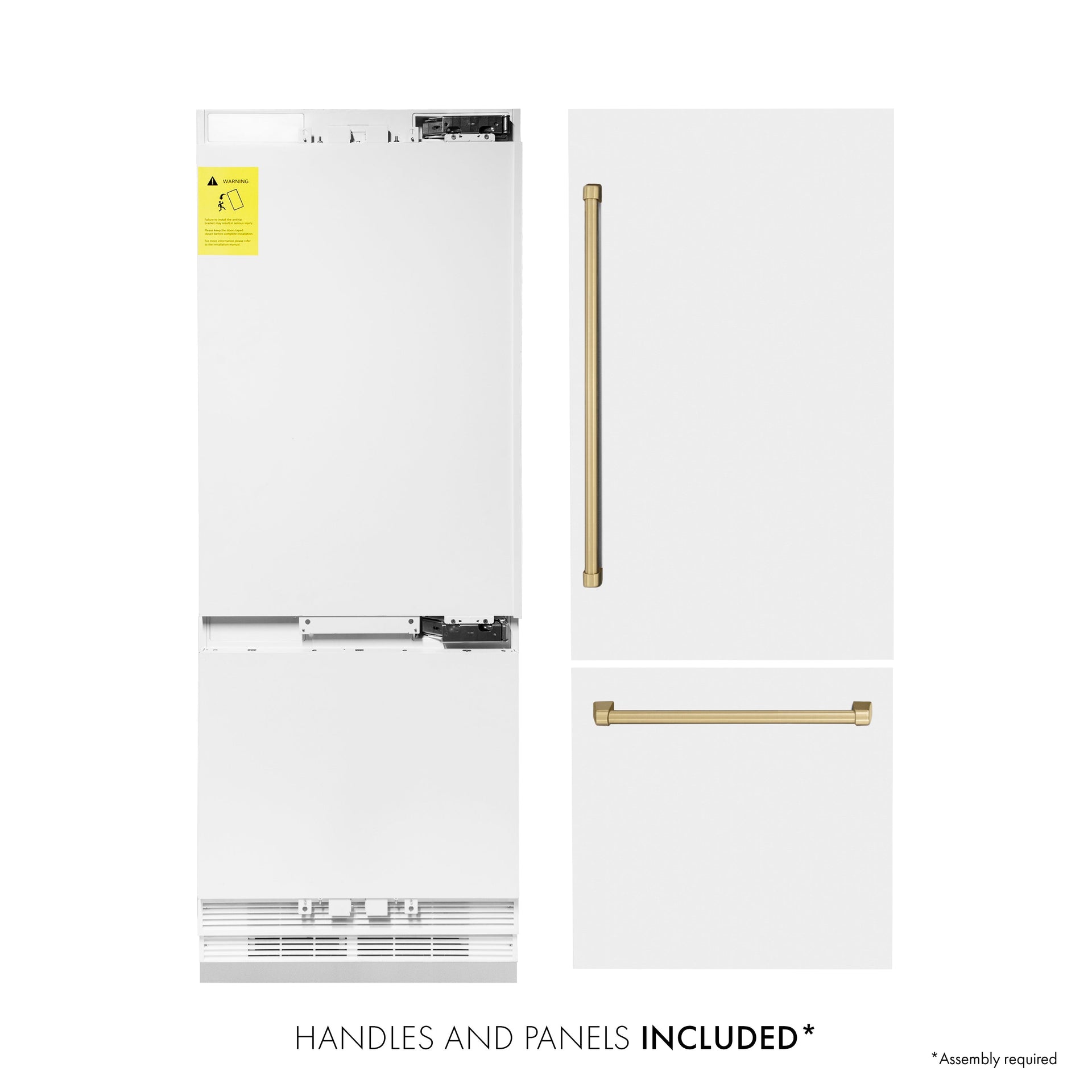 zline-30-inch-built-in-refrigerator-16-1-cu-ft-internal-water-ice-dispenser-white-matte-with-champagne-bronze-accents-rbivz-wm-30-cb