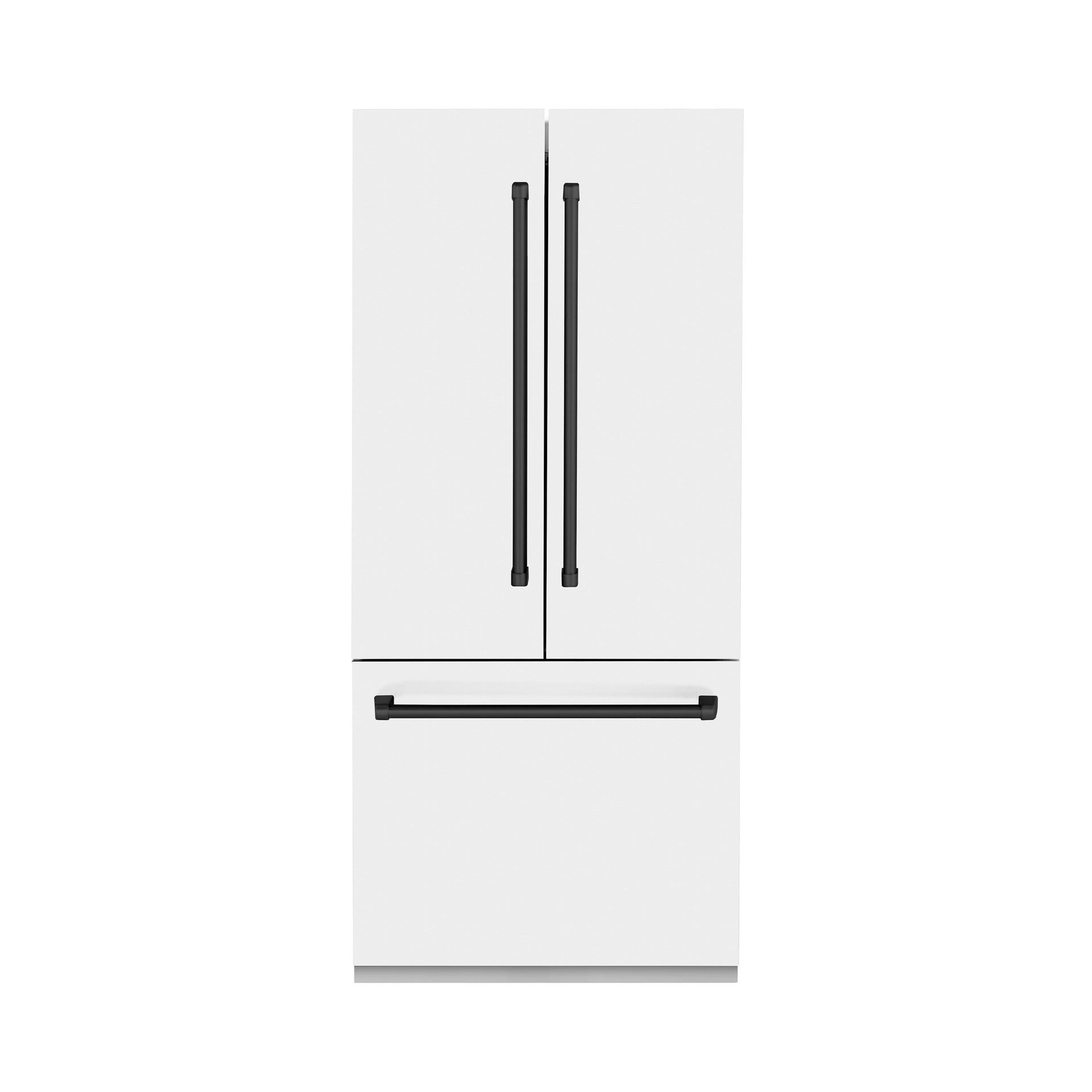 zline-36-inch-built-in-french-door-refrigerator-19-6-cu-ft-internal-water-ice-dispenser-white-matte-black-accents-rbivz-wm-36-mb