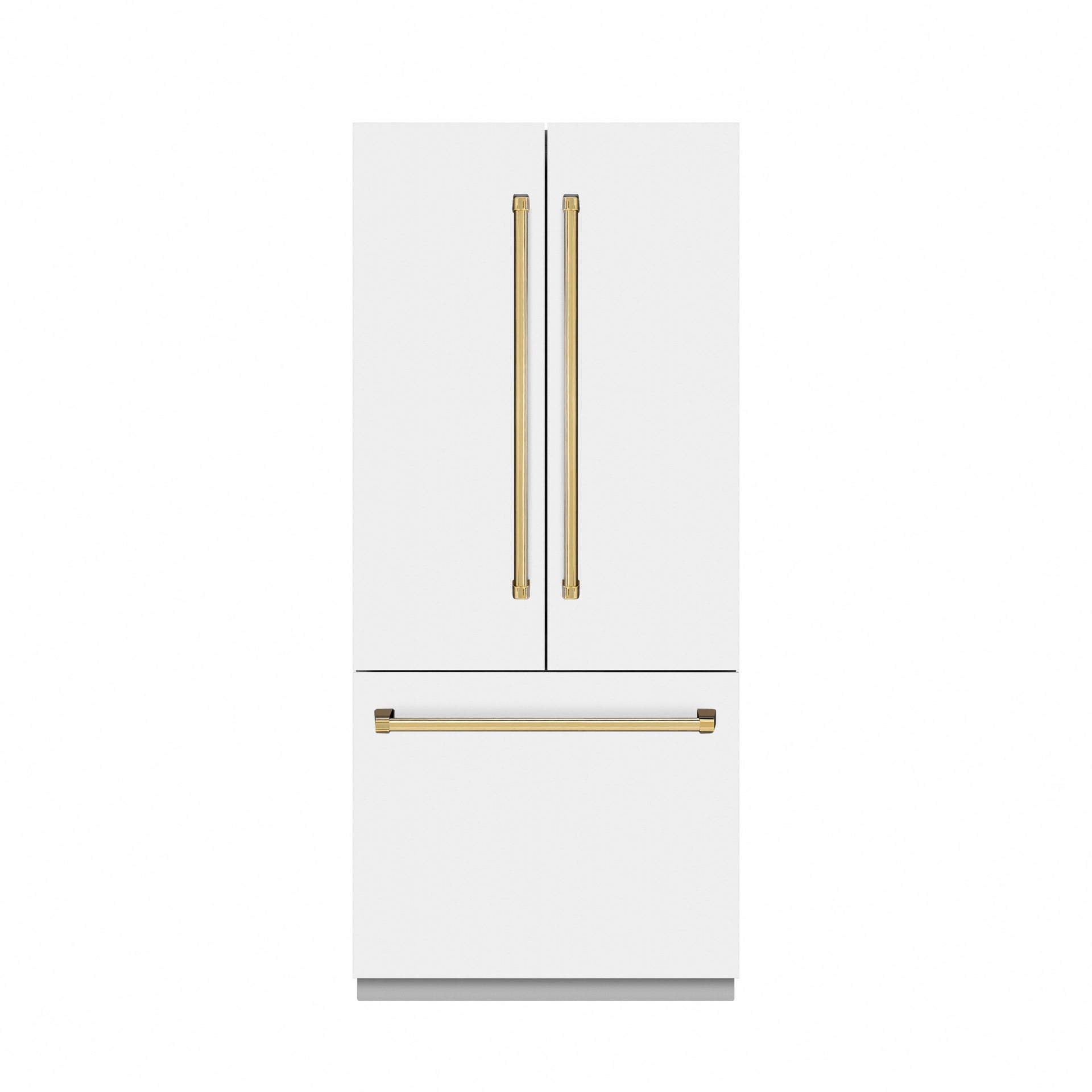 zline-36-in-french-door-built-in-bottom-freezer-refrigerator-19-6-cu-ft-white-matte-water-dispenser-ice-maker-stainless-steel-interior-srbivz-wm-36-g