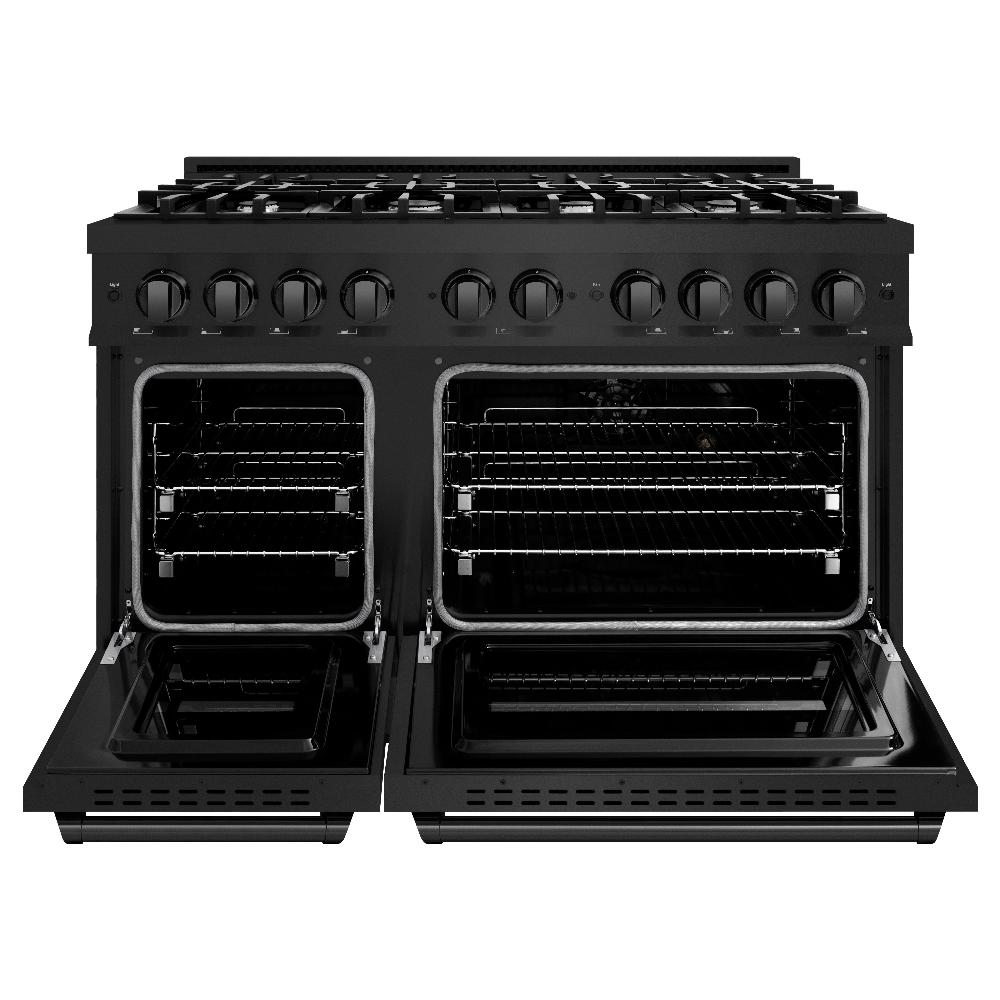 zline-48-in-dual-fuel-range-double-oven-6-7-cu-ft-8-gas-burners-black-stainless-steel-cdrb-48