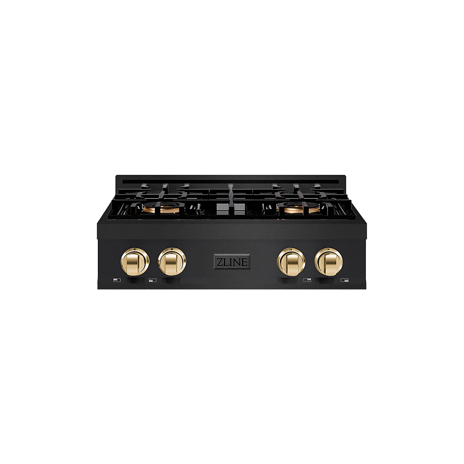 zline-autograph-30-classic-gas-rangetop-with-4-burner-duopro™-cooktop-in-black-stainless-steel-and-polished-gold-accents-pcrtbz-30-g
