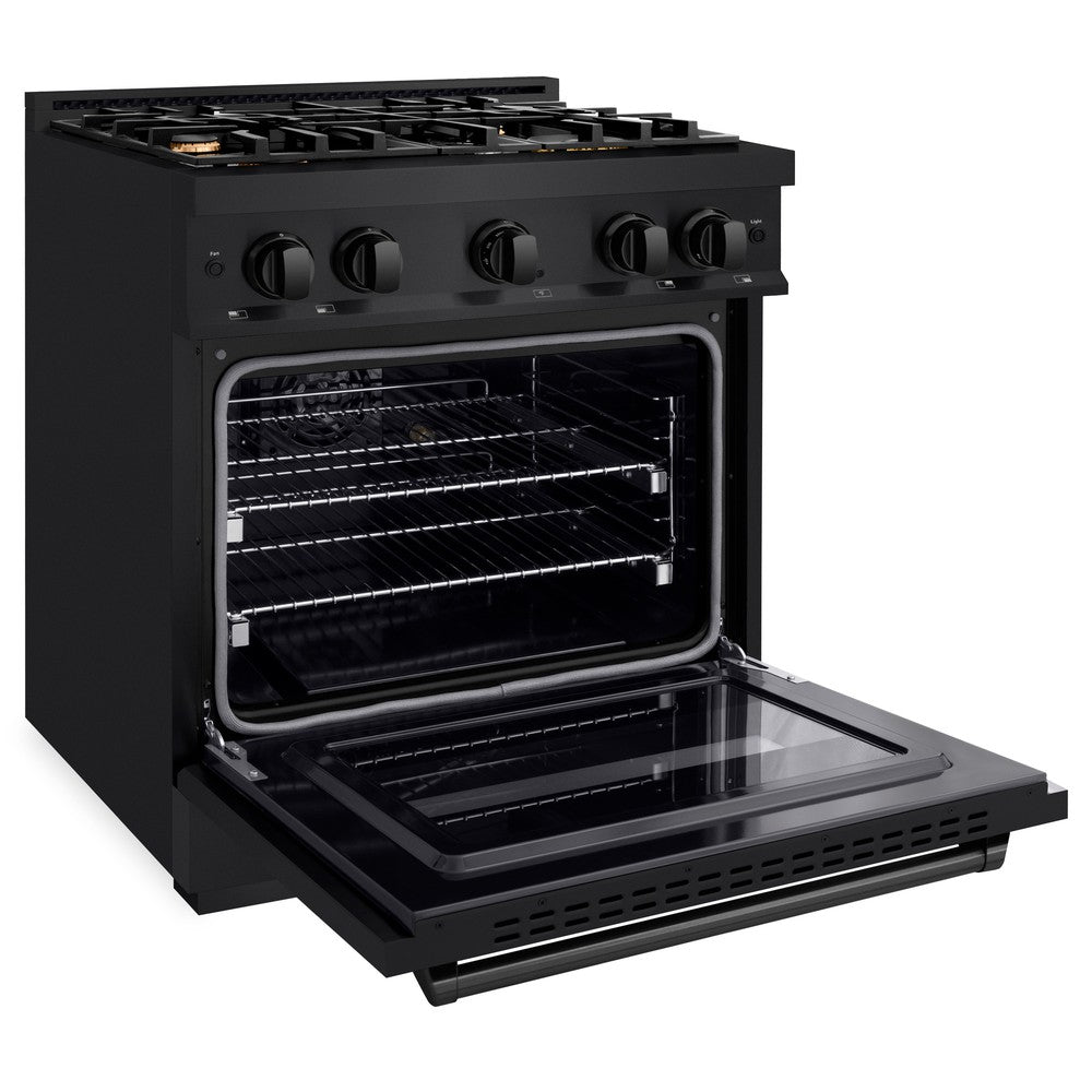 zline-30-in-classic-dual-fuel-range-with-4-brass-burners-and-4-2-cu-ft-electric-convection-oven-in-black-stainless-steel-cdrb-br-30