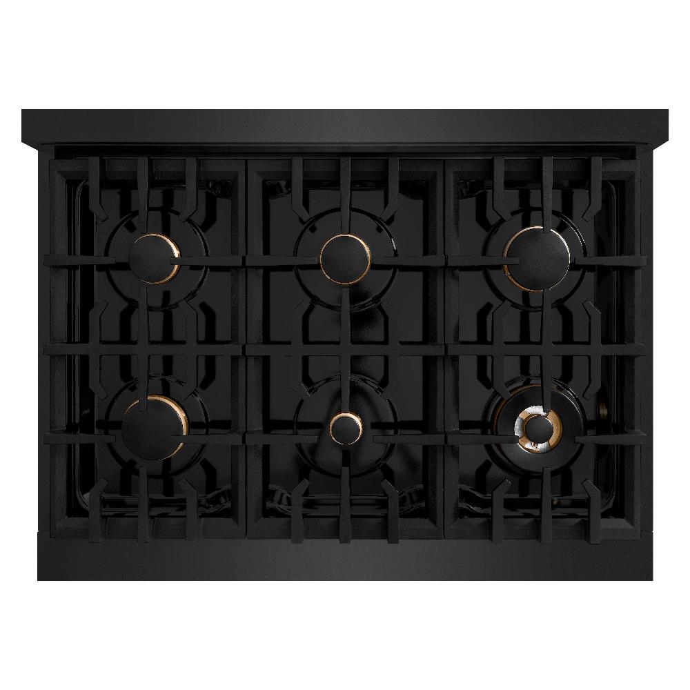 zline-autograph-edition-36-in-classic-dual-fuel-range-5-2-cu-ft-6-burner-gas-cooktop-with-electric-convection-oven-black-stainless-steel-with-champagne-bronze-accents-cdrbz-36-cb