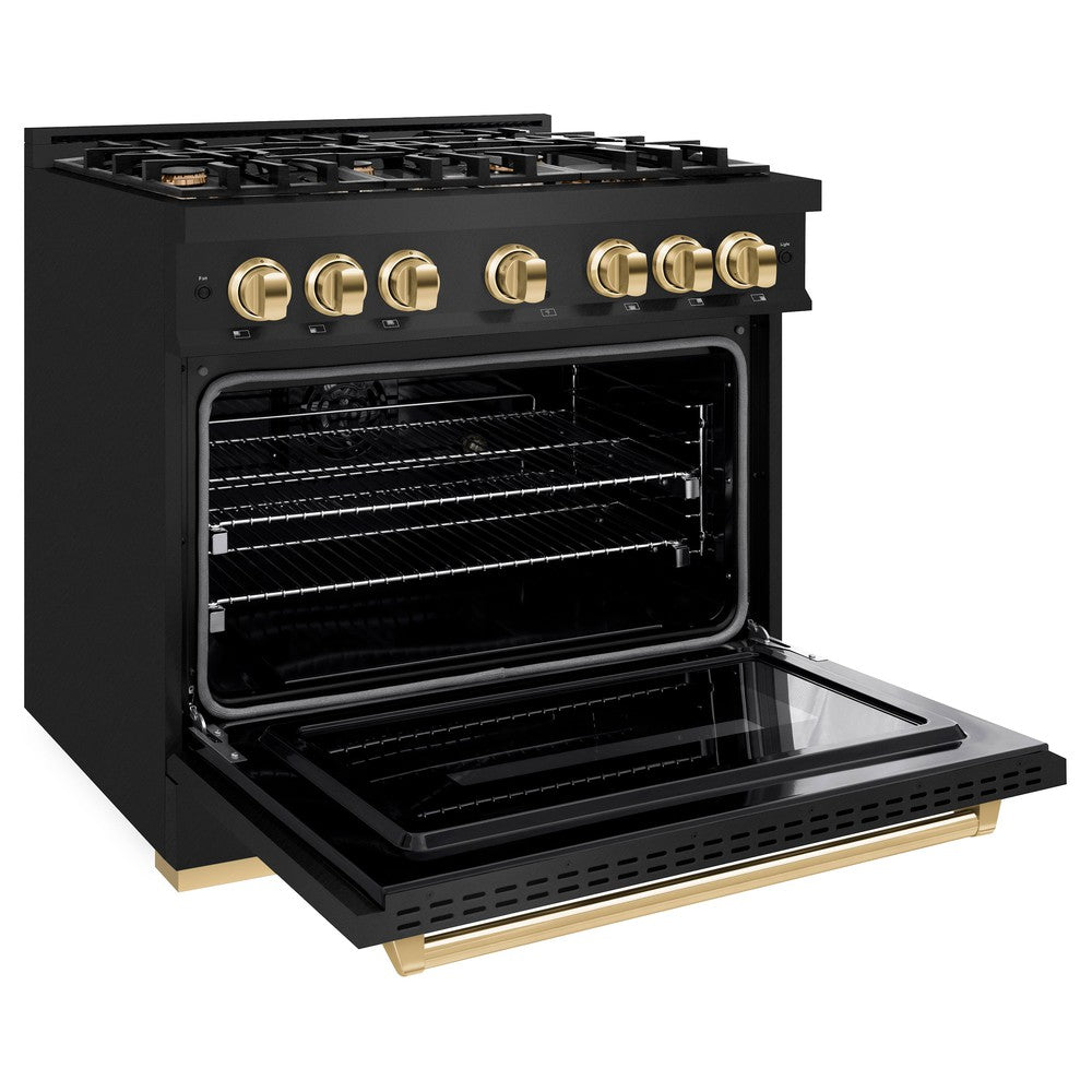 zline-36-in-dual-fuel-range-5-2-cu-ft-6-burner-gas-cooktop-electric-convection-oven-black-stainless-steel-with-polished-gold-accents-cdrbz-36-g
