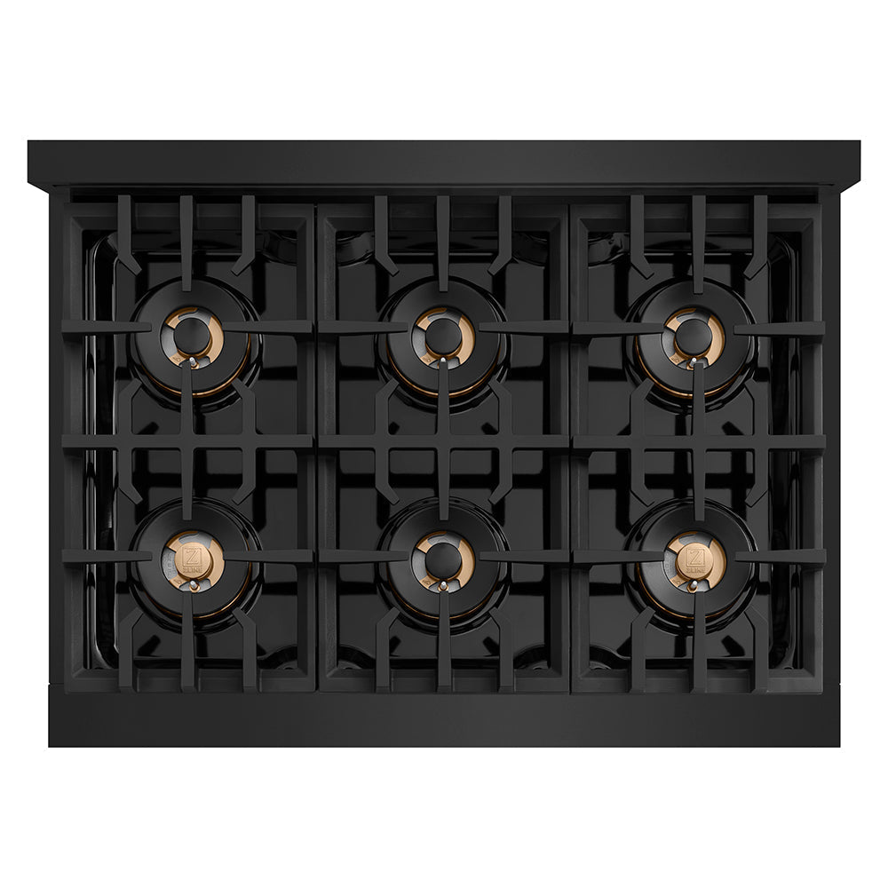 zline-autograph-36-classic-gas-rangetop-with-6-burner-duopro™-cooktop-in-black-stainless-steel-and-champagne-bronze-accents-pcrtbz-36-cb