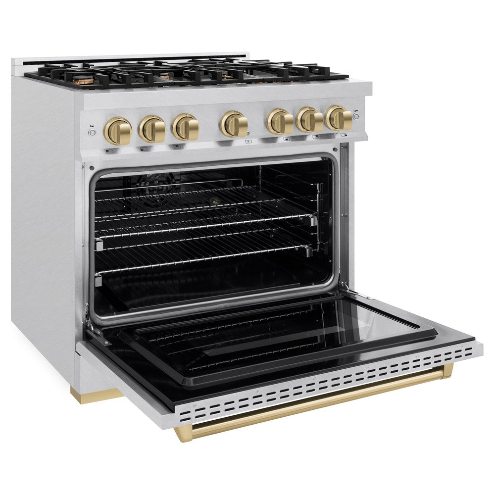 zline-36-in-dual-fuel-range-5-2-cu-ft-6-burner-gas-cooktop-electric-convection-oven-satin-stainless-steel-champagne-bronze-accents-cdrsz-36-cb