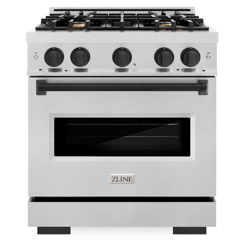 zline-30-in-dual-fuel-range-4-2-cu-ft-4-burner-gas-cooktop-electric-convection-oven-satin-stainless-steel-matte-black-accents-cdrsz-30-mb