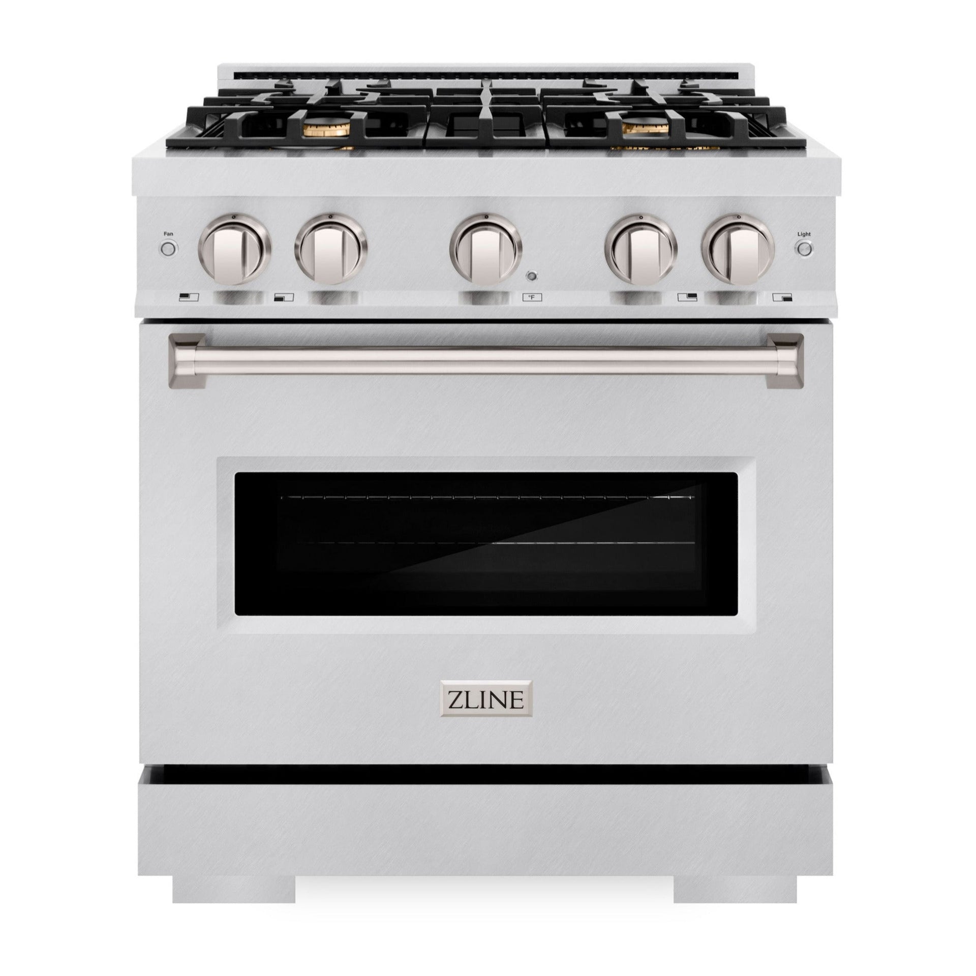 zline-30-in-gas-range-4-2-cu-ft-4-brass-burners-convection-gas-oven-satin-stainless-steel-cgrs-br-30