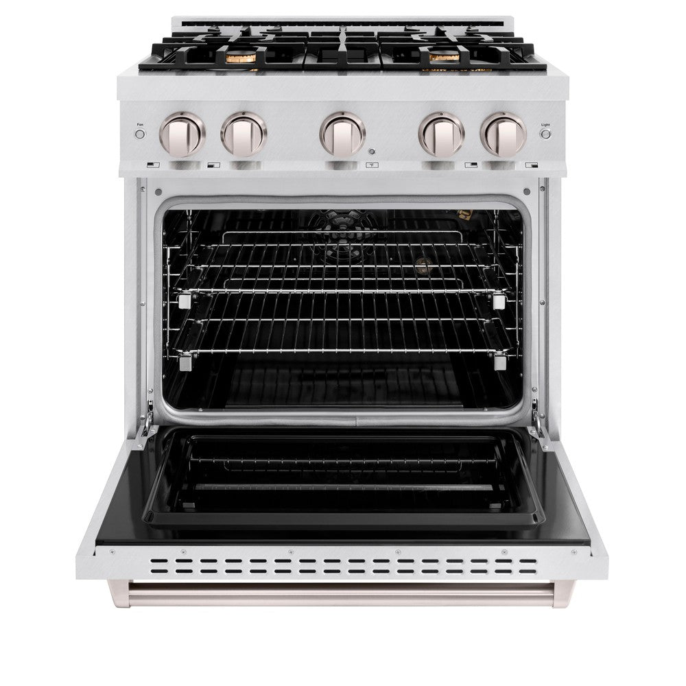 zline-30-in-gas-range-4-2-cu-ft-4-brass-burners-convection-gas-oven-satin-stainless-steel-cgrs-br-30