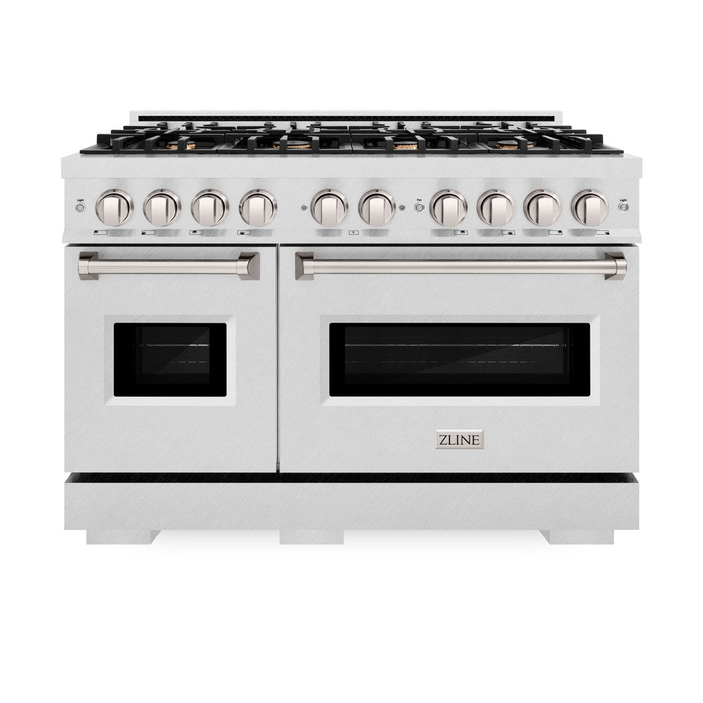zline-48-in-gas-range-double-oven-6-7-cu-ft-8-brass-burners-satin-stainless-steel-model-cgrs-br-48