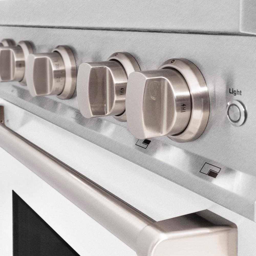 zline-30-in-classic-dual-fuel-range-4-2-cu-ft-4-gas-burners-electric-convection-oven-satin-stainless-steel-with-white-matte-door-cdrs-wm-30