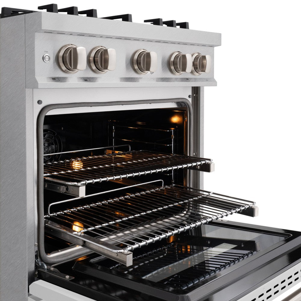 zline-30-in-classic-dual-fuel-range-4-2-cu-ft-4-gas-burners-electric-convection-oven-satin-stainless-steel-with-white-matte-door-cdrs-wm-30