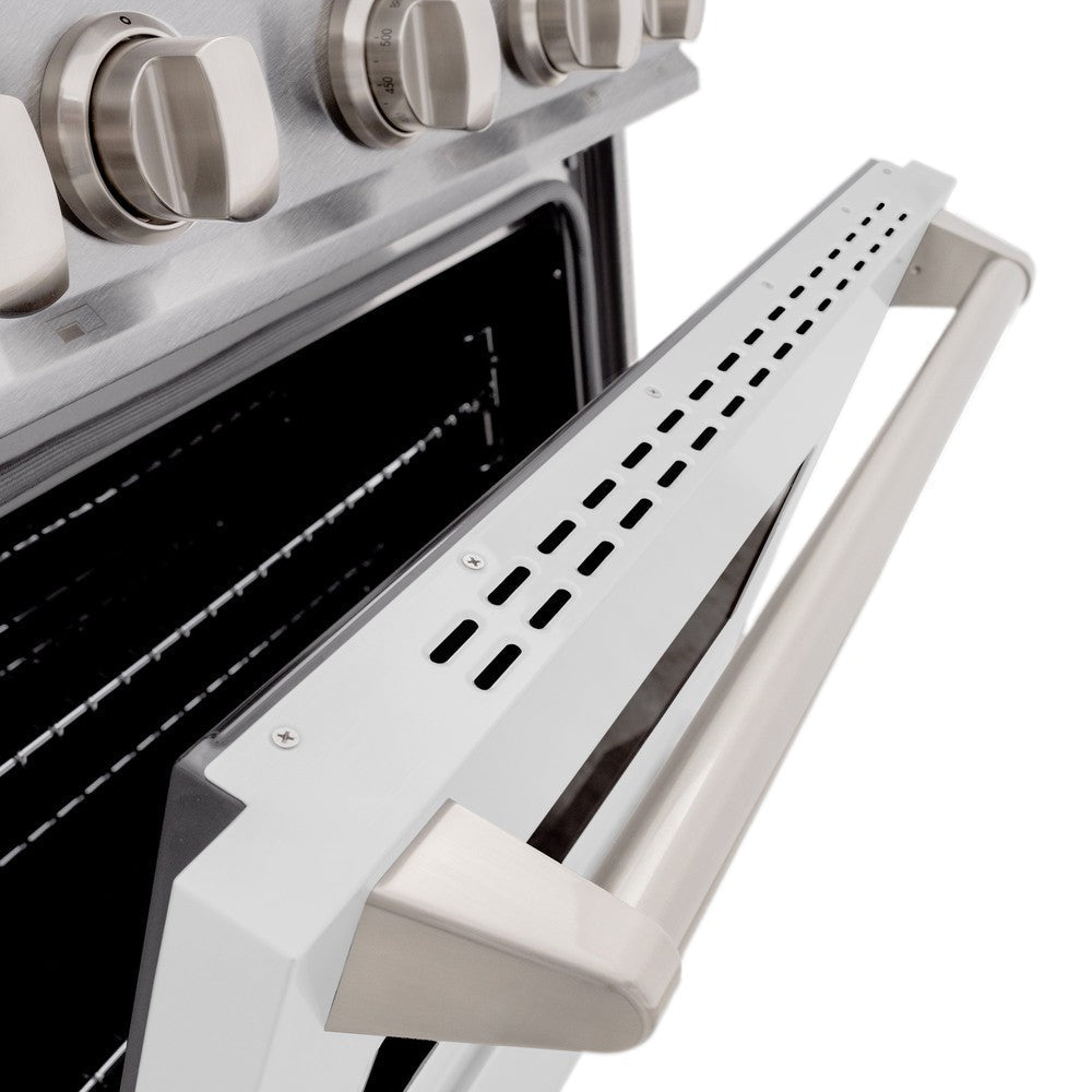 zline-30-in-classic-gas-range-4-2-cu-ft-convection-gas-oven-4-burners-satin-stainless-steel-with-white-matte-door-cgrs-wm-30