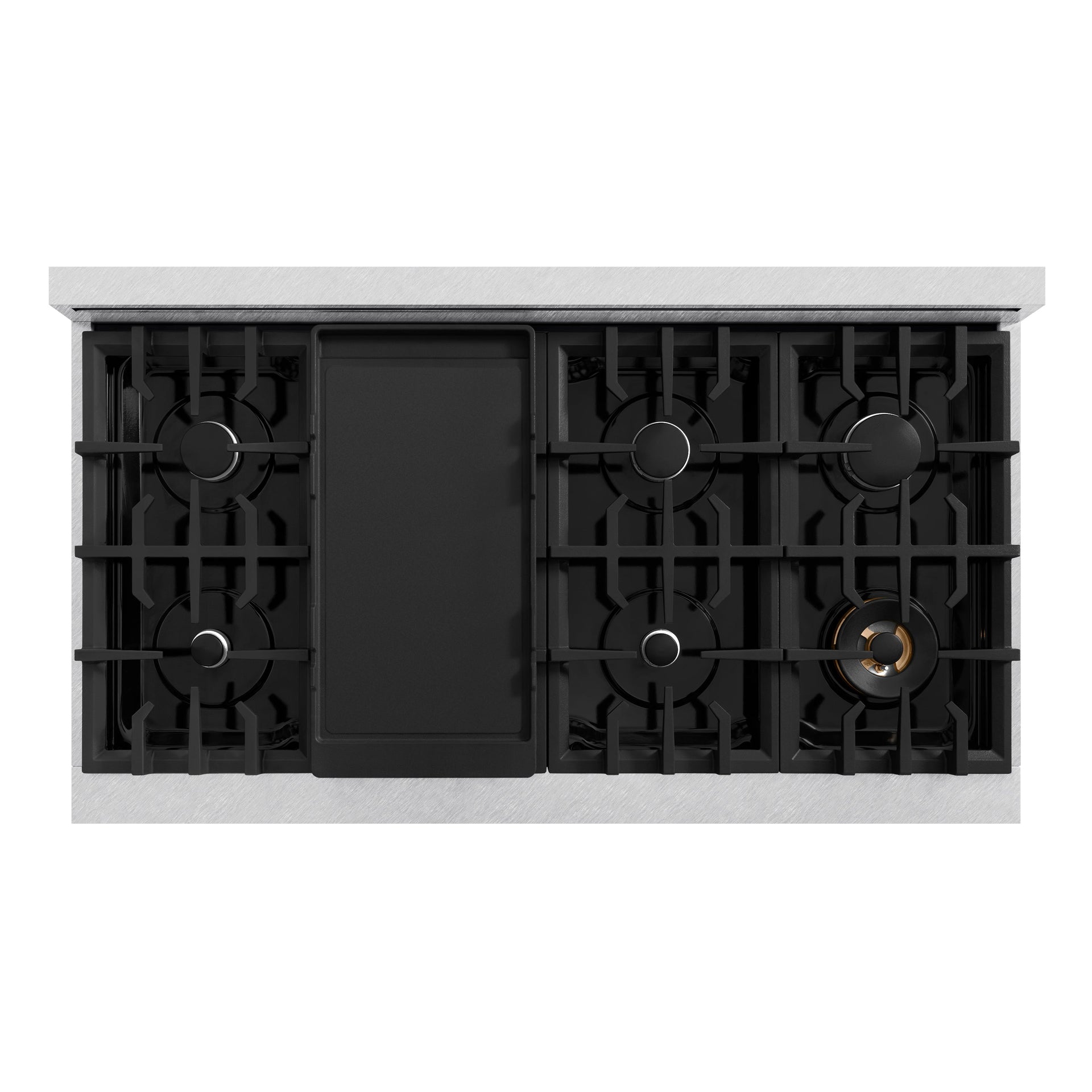zline-48-in-gas-range-double-oven-6-7-cu-ft-8-burners-satin-stainless-steel-with-white-matte-doors-cgrs-wm-48