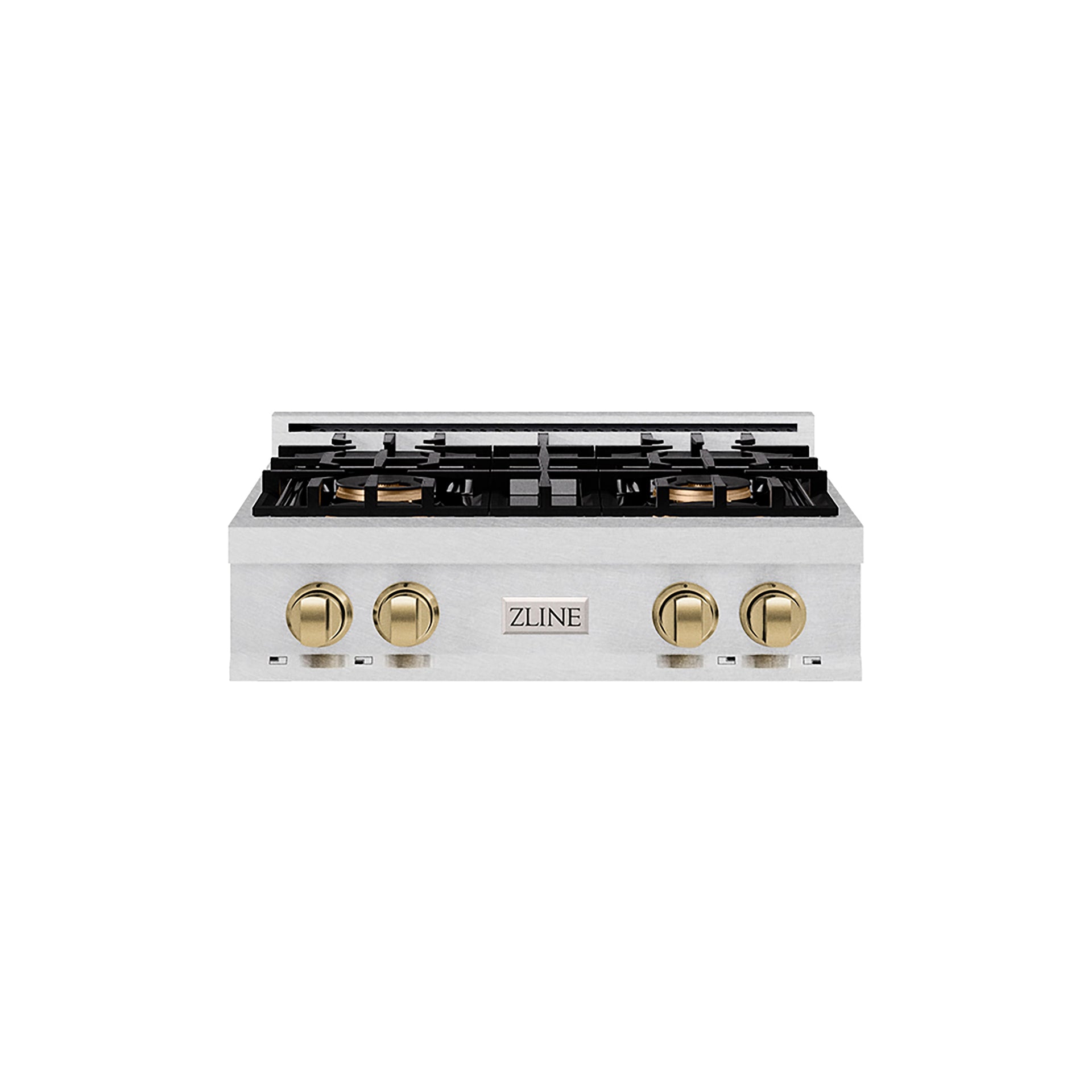 zline-autograph-edition-30-classic-gas-rangetop-with-4-burner-duopro™-cooktop-in-satin-stainless-steel-and-champagne-bronze-accents-pcrtsz-30-cb