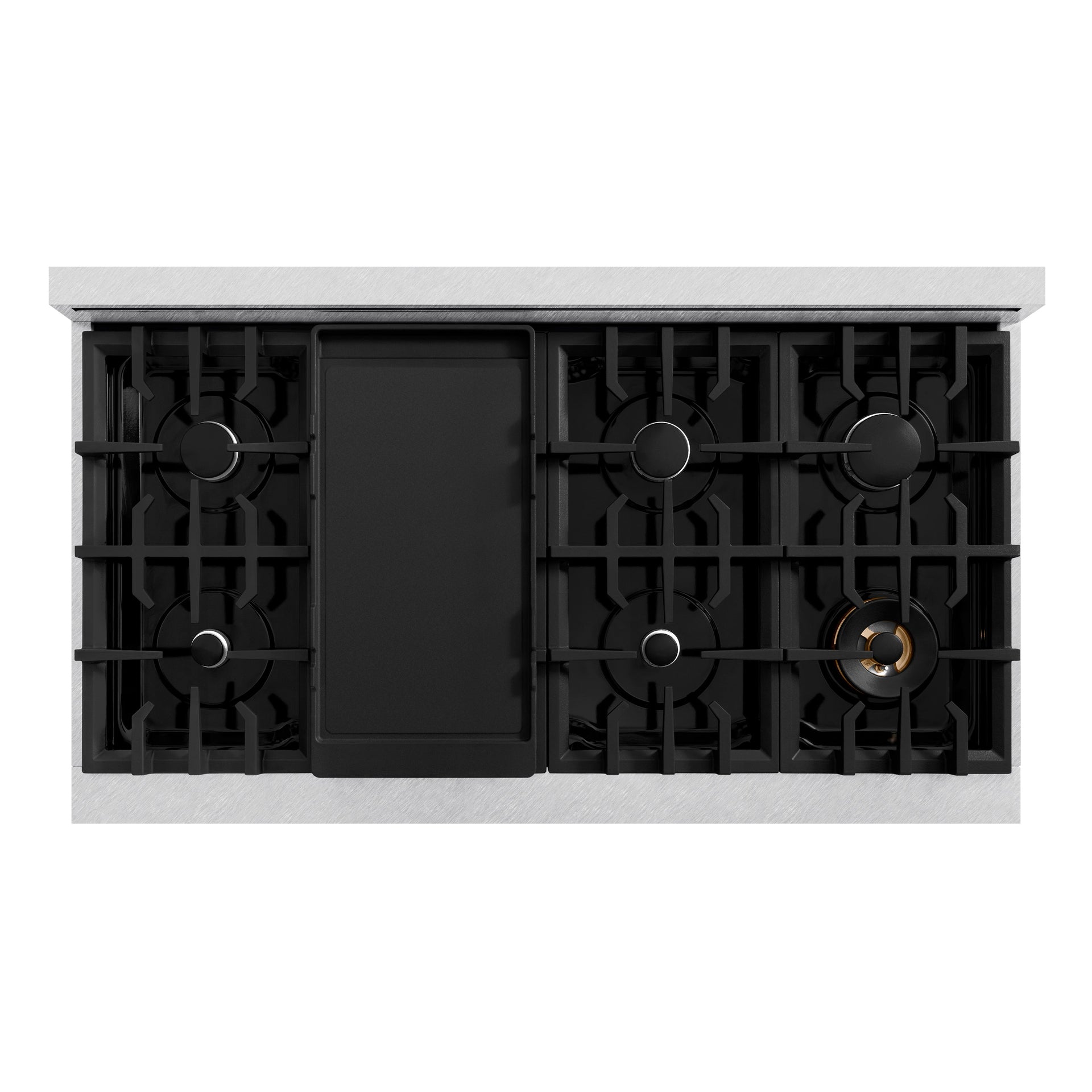 zline-48-legacy-gas-rangetop-with-7-burners-and-porcelain-cooktop-in-satin-stainless-steel-with-griddle-rts-gr-48