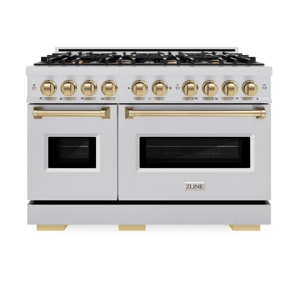 zline-48-in-dual-fuel-range-6-7-cu-ft-double-oven-8-burners-stainless-steel-with-champagne-bronze-accents-cdrz-48-cb