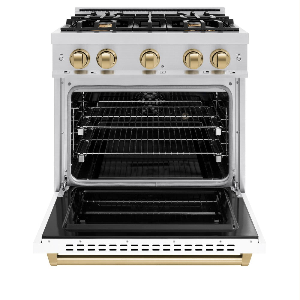 zline-autograph-edition-30-in-4-2-cu-ft-classic-dual-fuel-range-4-burner-gas-cooktop-electric-convection-oven-stainless-steel-with-white-matte-door-champagne-bronze-accents-cdrz-wm-30-cb