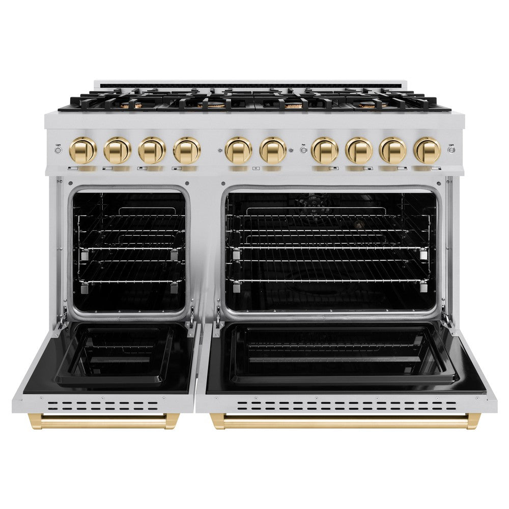 zline-48-in-dual-fuel-range-6-7-cu-ft-double-oven-8-burner-cooktop-stainless-steel-with-polished-gold-accents-cdrz-48-g