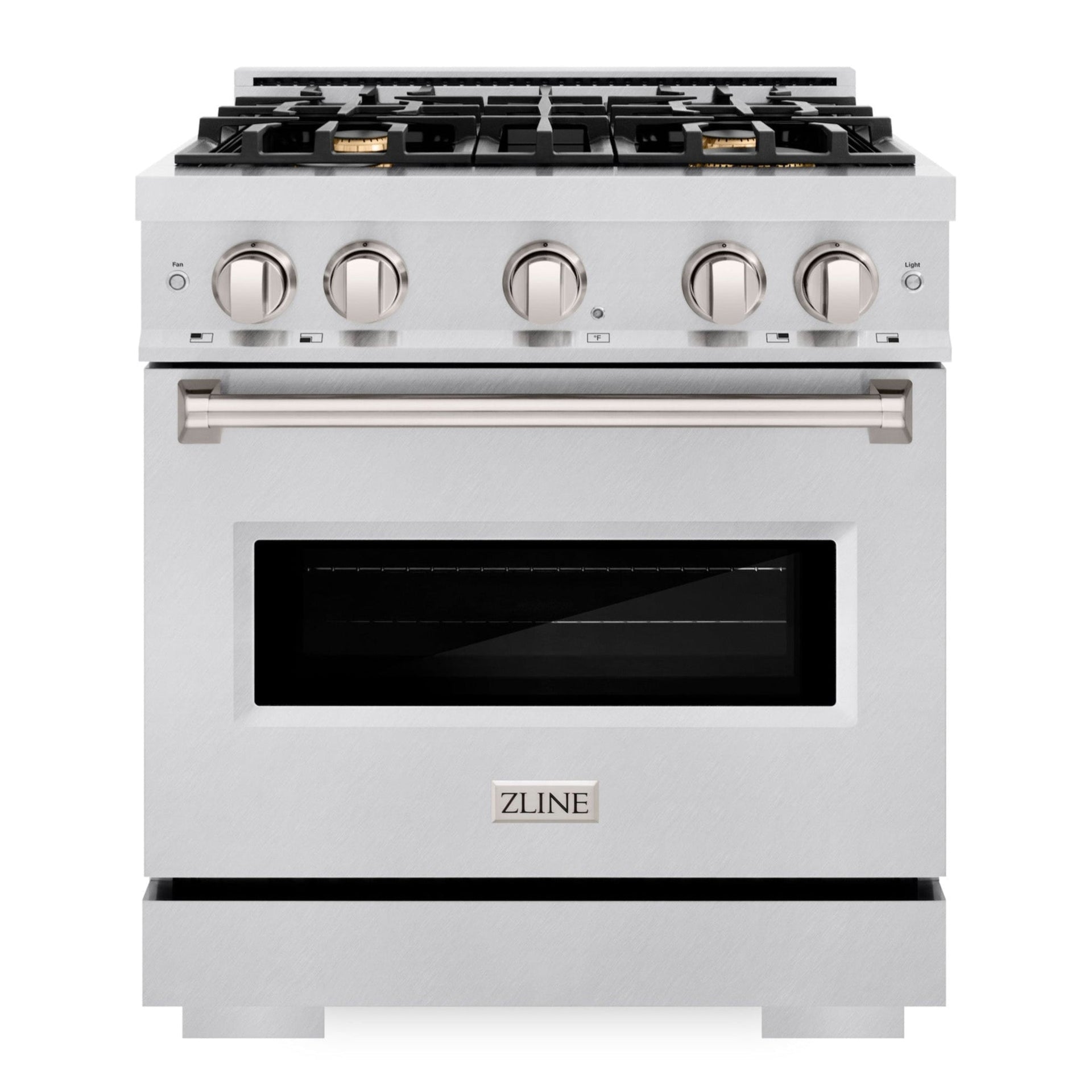 zline-30-in-gas-range-4-2-cu-ft-convection-gas-oven-with-4-brass-burners-stainless-steel-model-cgr-br-30