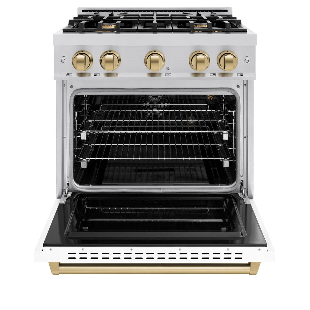 zline-30-in-classic-gas-range-4-2-cu-ft-4-burners-stainless-steel-white-matte-door-champagne-bronze-accents-cgrz-wm-30-cb