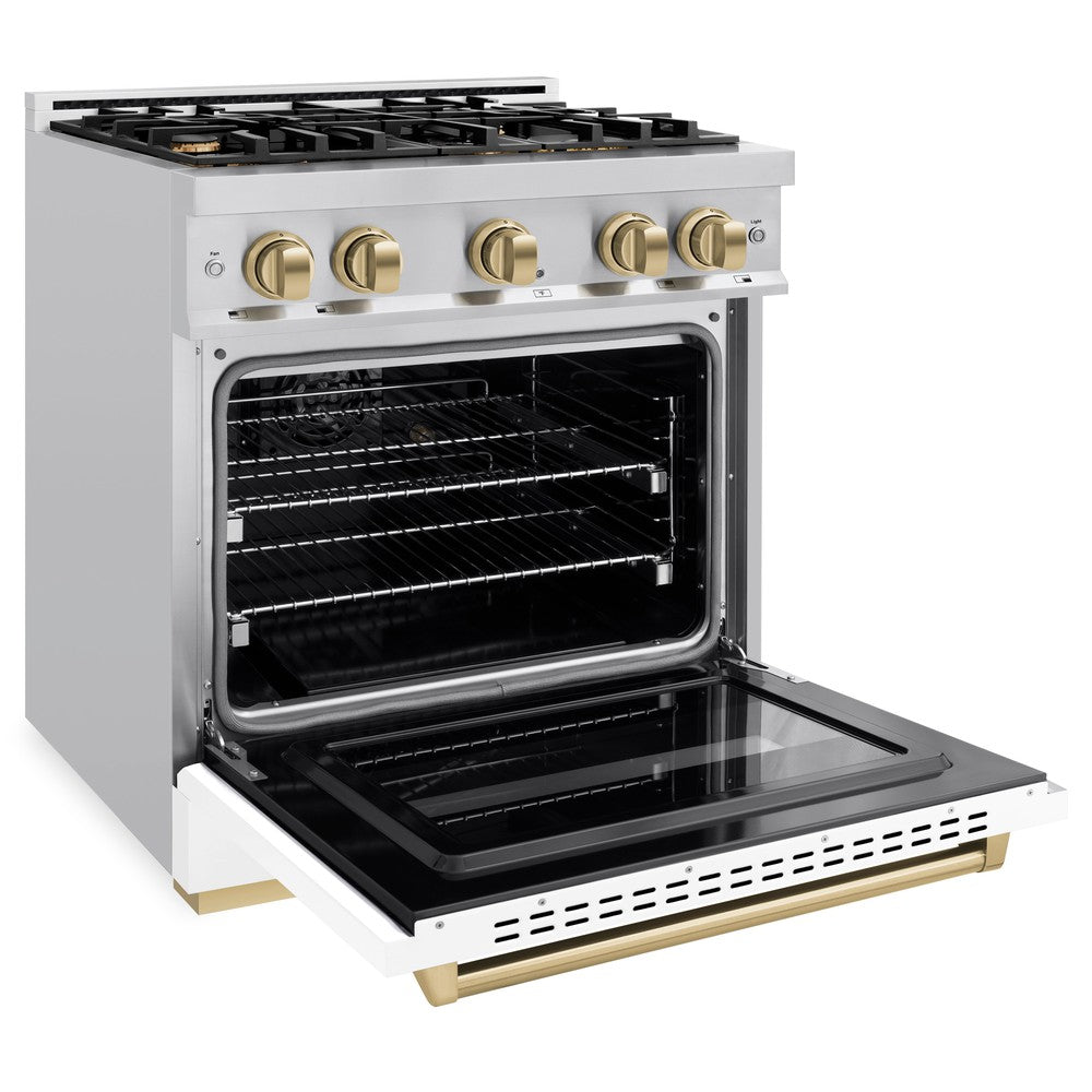 zline-30-in-classic-gas-range-4-2-cu-ft-4-burners-stainless-steel-white-matte-door-champagne-bronze-accents-cgrz-wm-30-cb