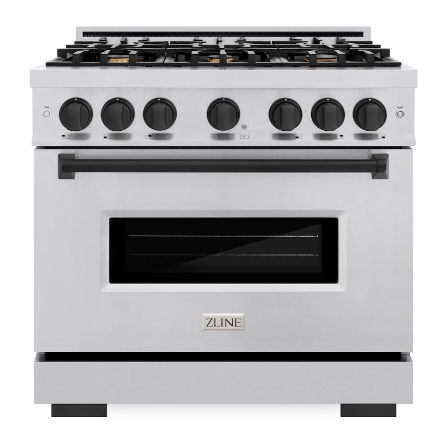 zline-36-in-gas-range-5-2-cu-ft-6-burners-stainless-steel-with-matte-black-accents-model-cgrz-36-mb
