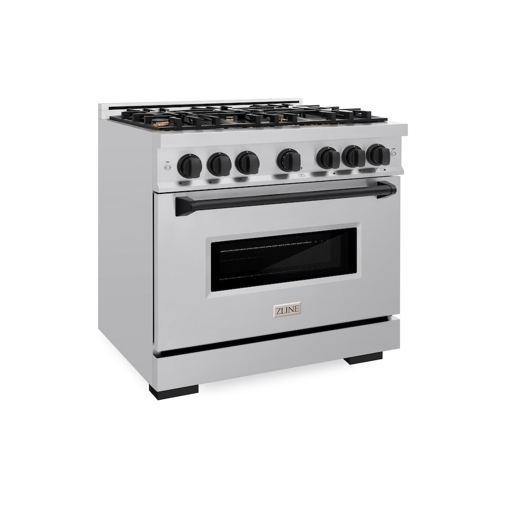 zline-36-in-gas-range-5-2-cu-ft-6-burners-stainless-steel-with-matte-black-accents-model-cgrz-36-mb
