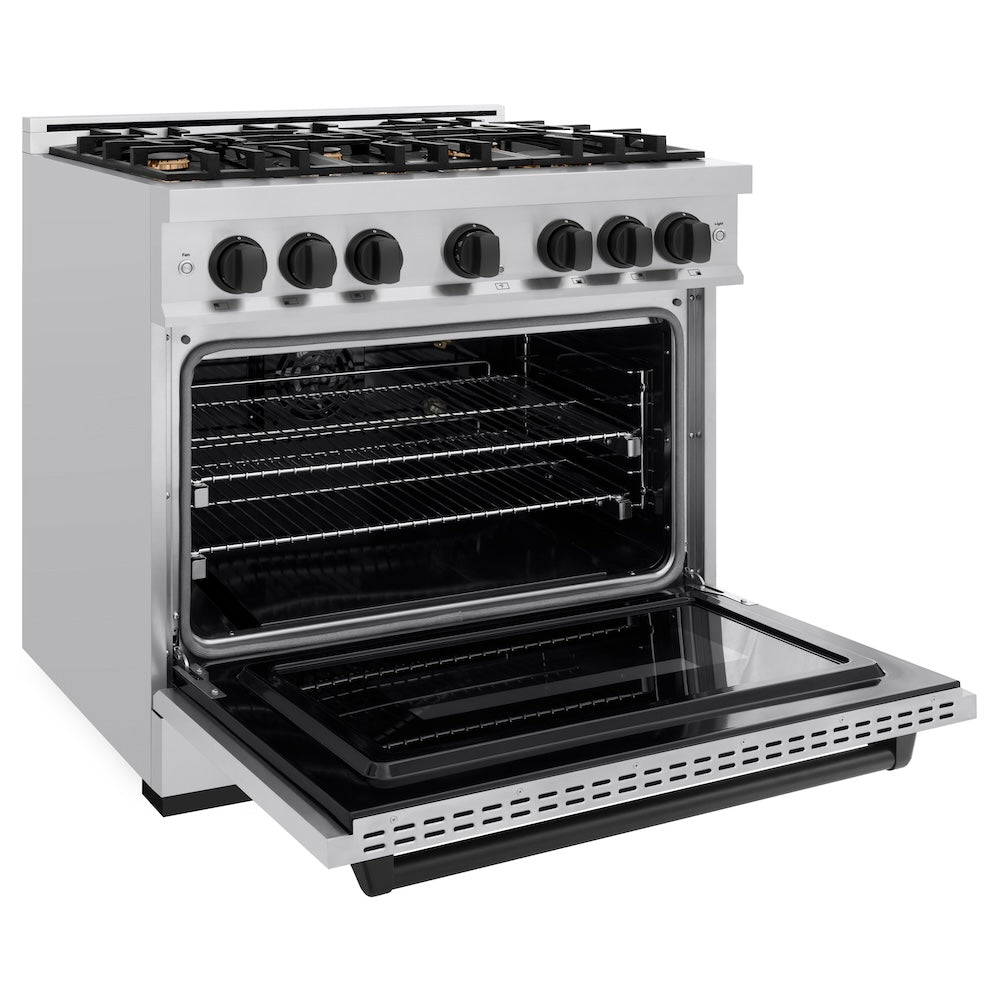 zline-36-in-gas-range-5-2-cu-ft-6-burners-stainless-steel-with-matte-black-accents-model-cgrz-36-mb