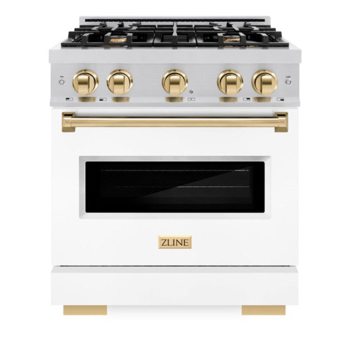zline-autograph-edition-30-in-classic-gas-range-4-2-cu-ft-with-4-burners-and-convection-gas-oven-in-satin-stainless-steel-with-white-matte-door-and-polished-gold-accents-cgrsz-wm-30-g