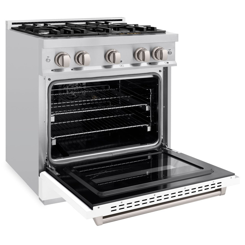 zline-30-in-gas-range-4-2-cu-ft-4-burner-cooktop-convection-oven-stainless-steel-with-white-matte-door-model-cgr-wm-30