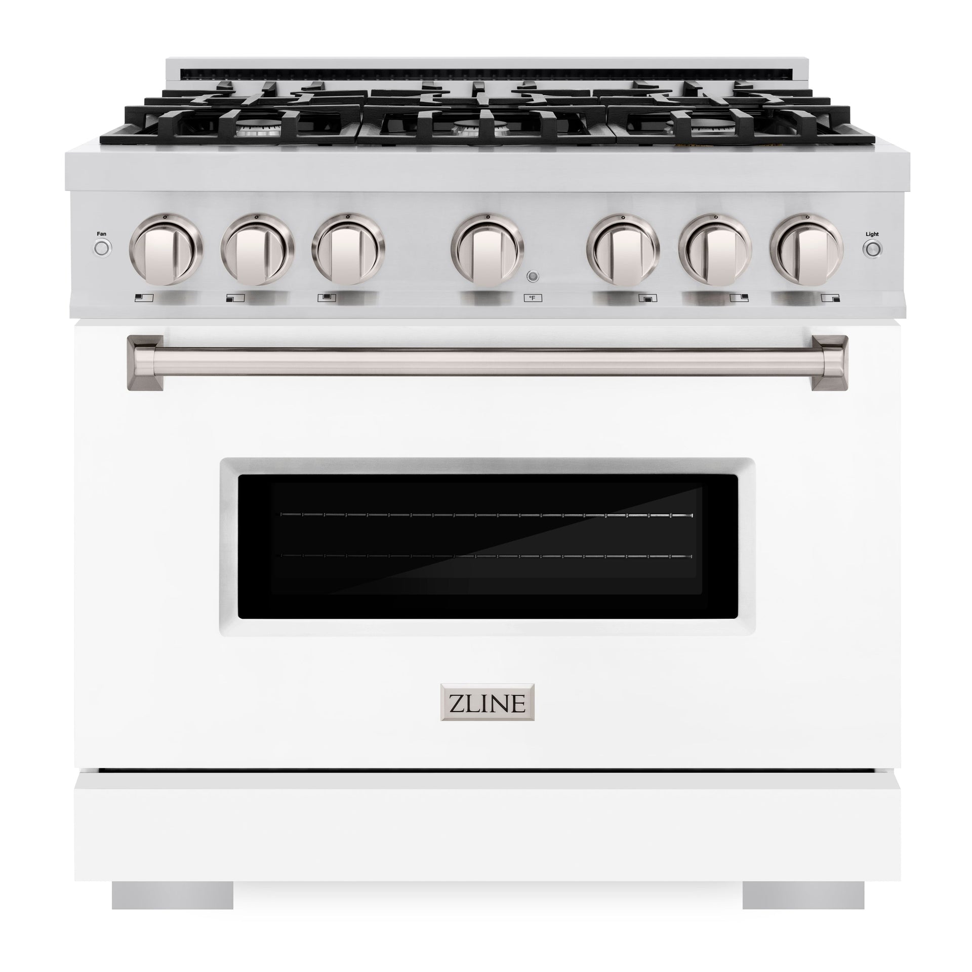 zline-36-in-classic-gas-range-with-6-burners-5-2-cu-ft-oven-capacity-stainless-steel-with-white-matte-door-cgr-wm-36