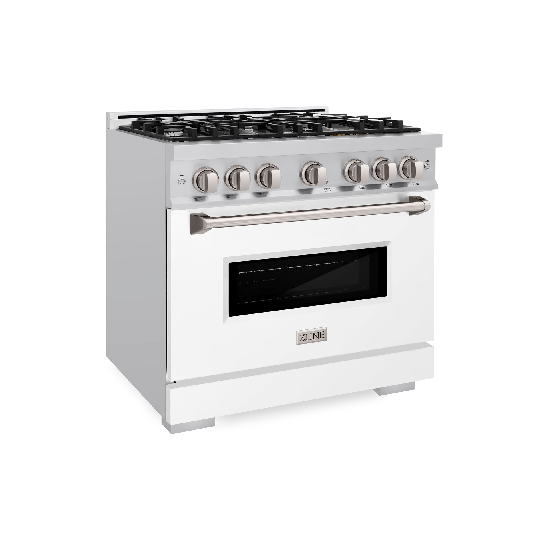 zline-36-in-classic-gas-range-with-6-burners-5-2-cu-ft-oven-capacity-stainless-steel-with-white-matte-door-cgr-wm-36